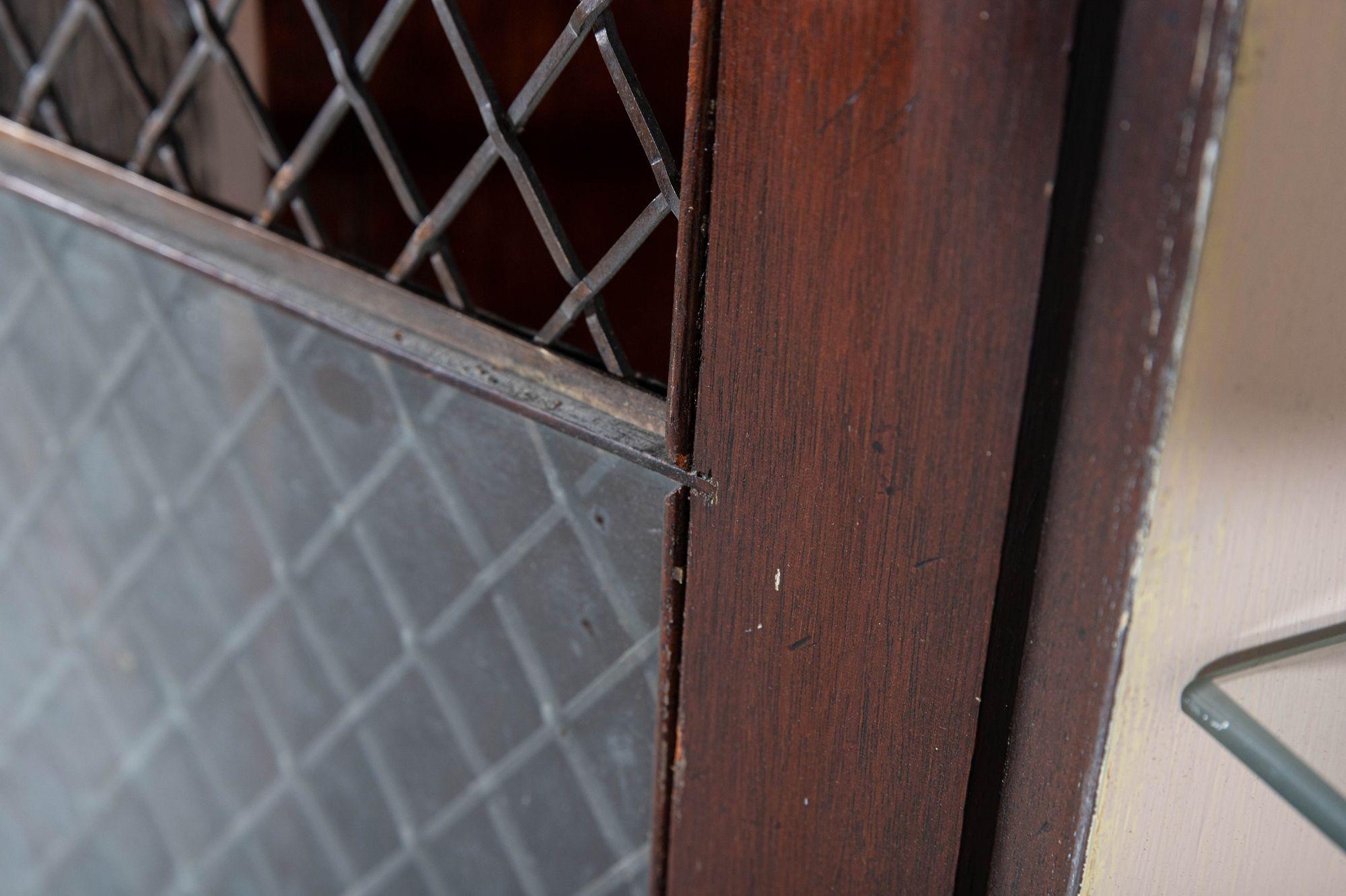 Pair 19thC English Mahogany Glazed Cabinets For Sale 9