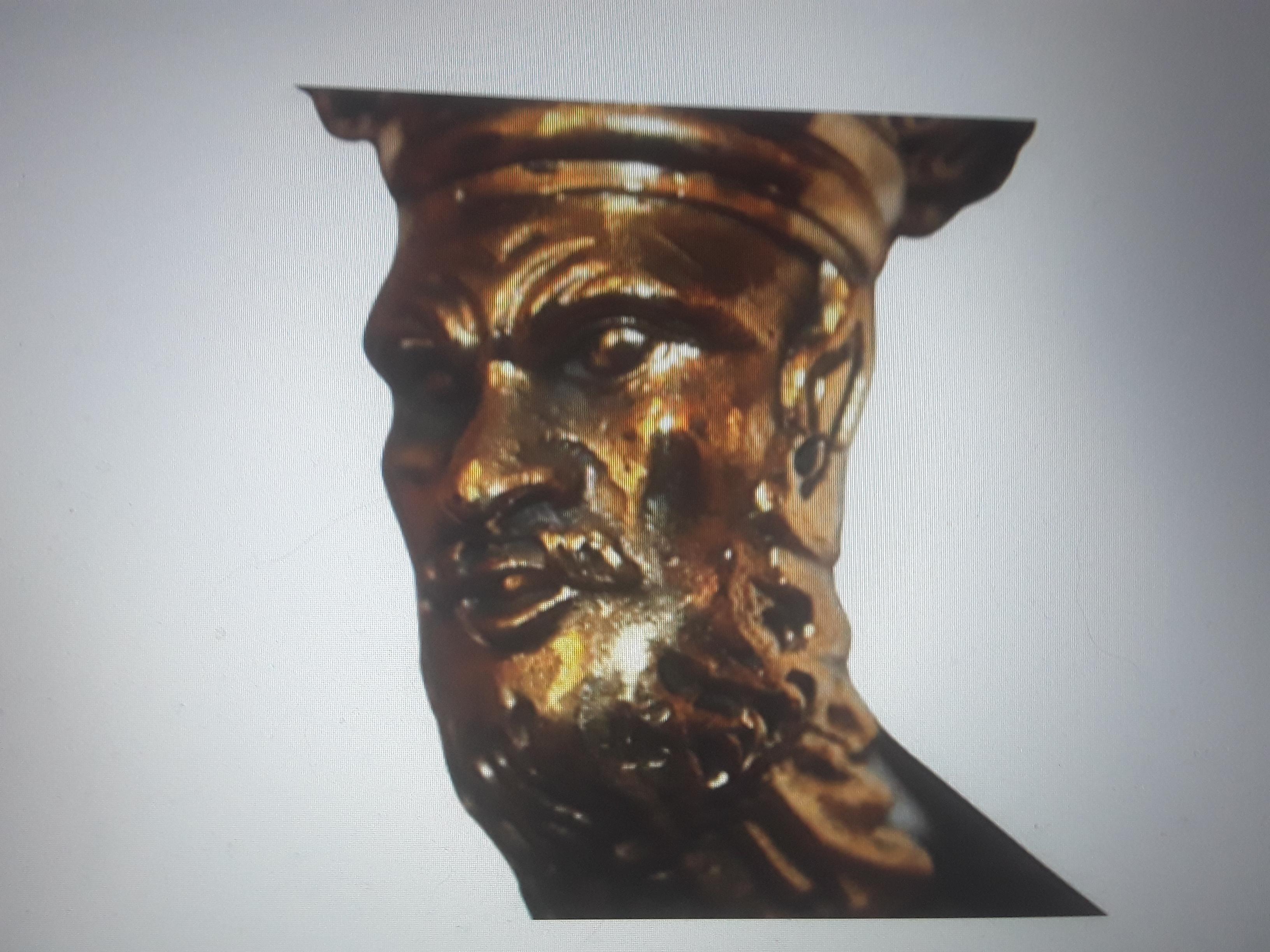 Paar 19. Jahrhundert Französisch Empire Bronze männliche Figur Kandelaber (Spätes 19. Jahrhundert) im Angebot