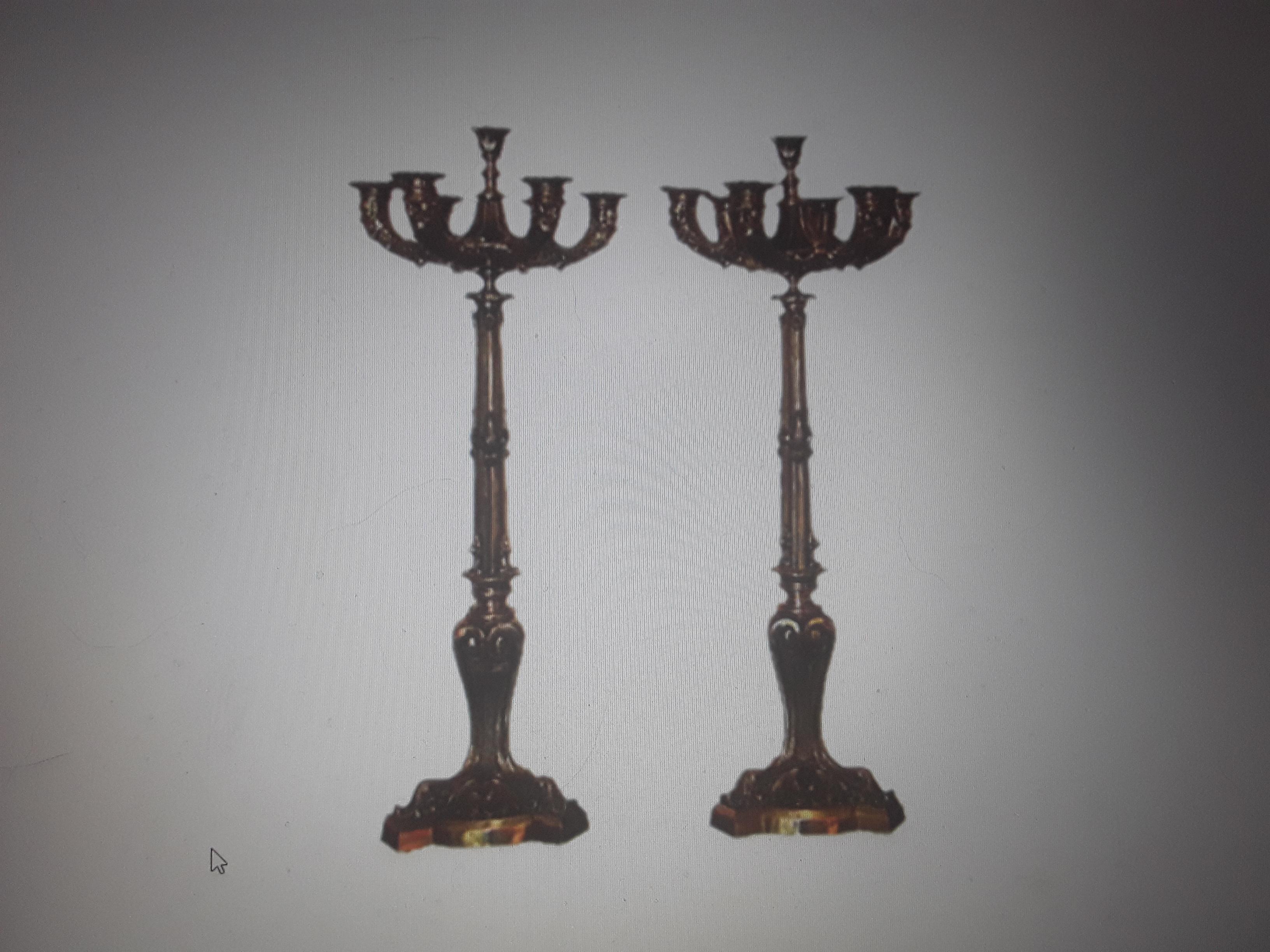 Pair 19thc French Empire Bronze Male Figural Candelabra For Sale 4