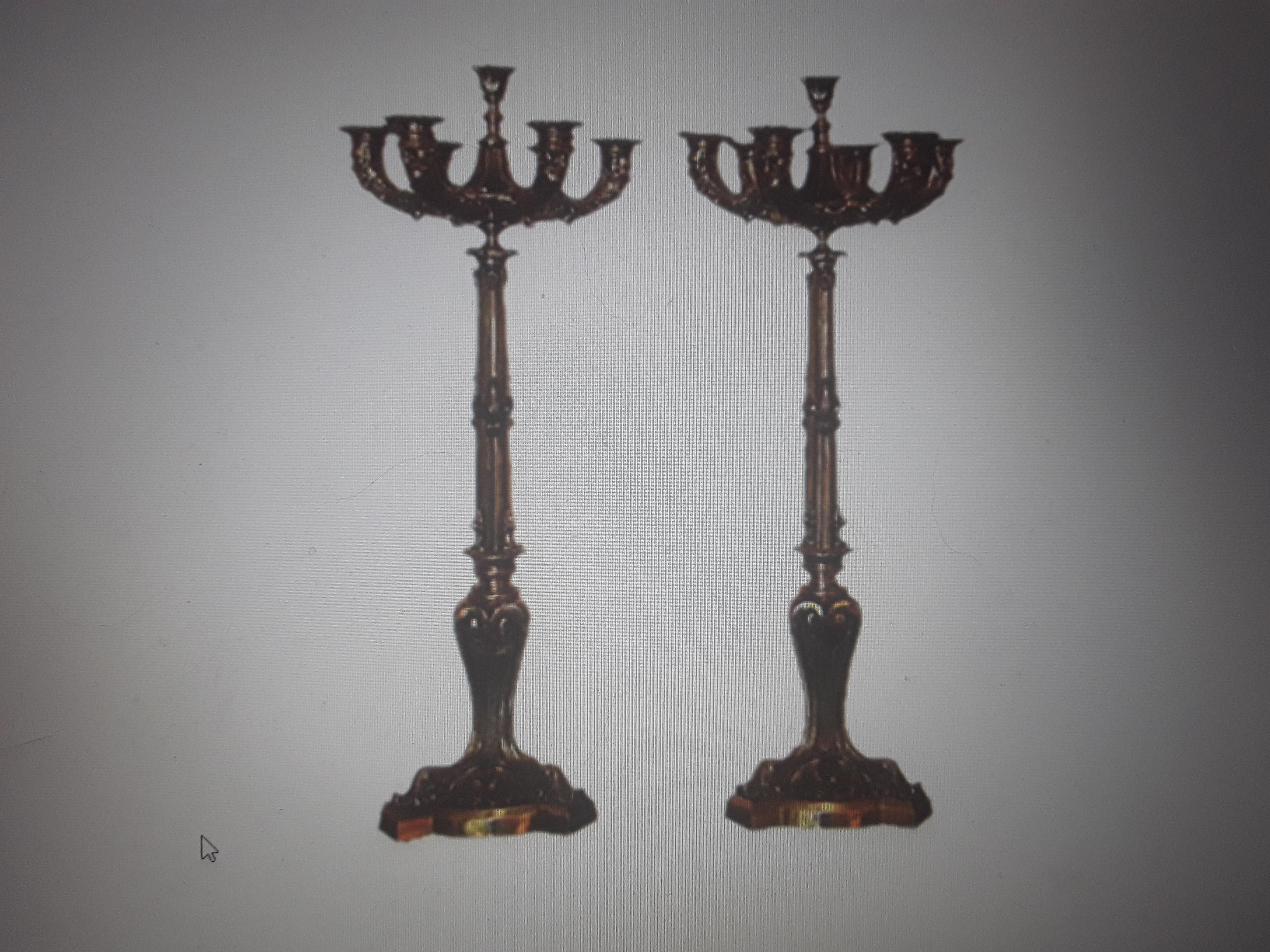 Pair 19thc French Empire Bronze Male Figural Candelabra For Sale 5