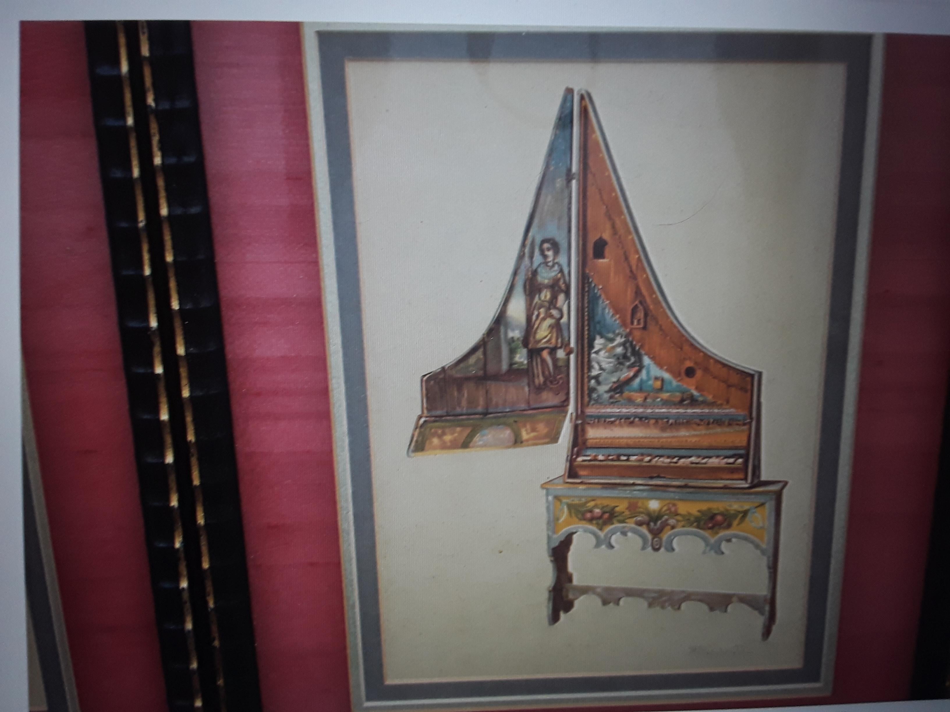 Paar 19. Jahrhundert Französisch Louis XVI Radierung gerahmte Kunst (Holz) im Angebot