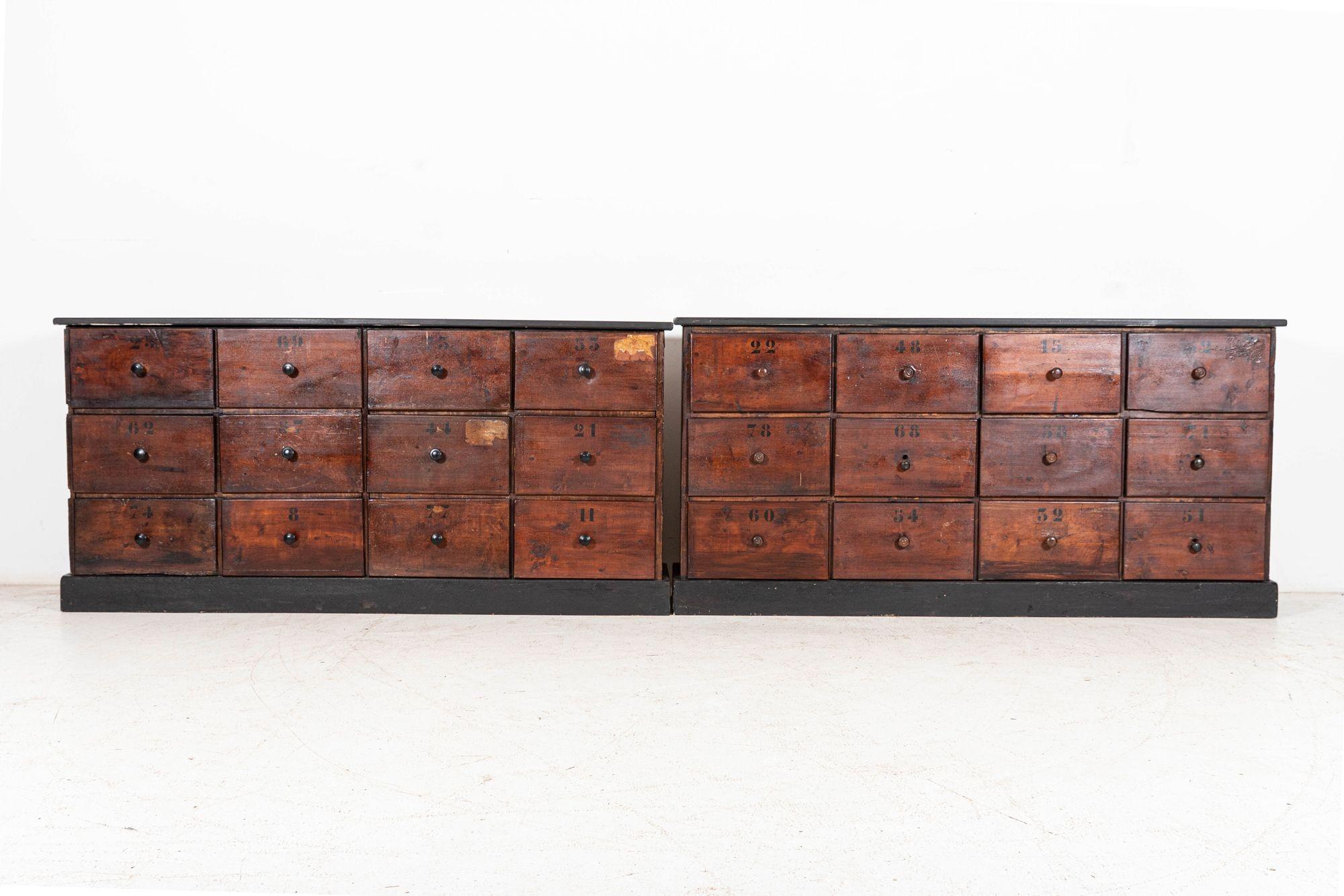 19thC French Printers Drawers In Good Condition For Sale In Staffordshire, GB