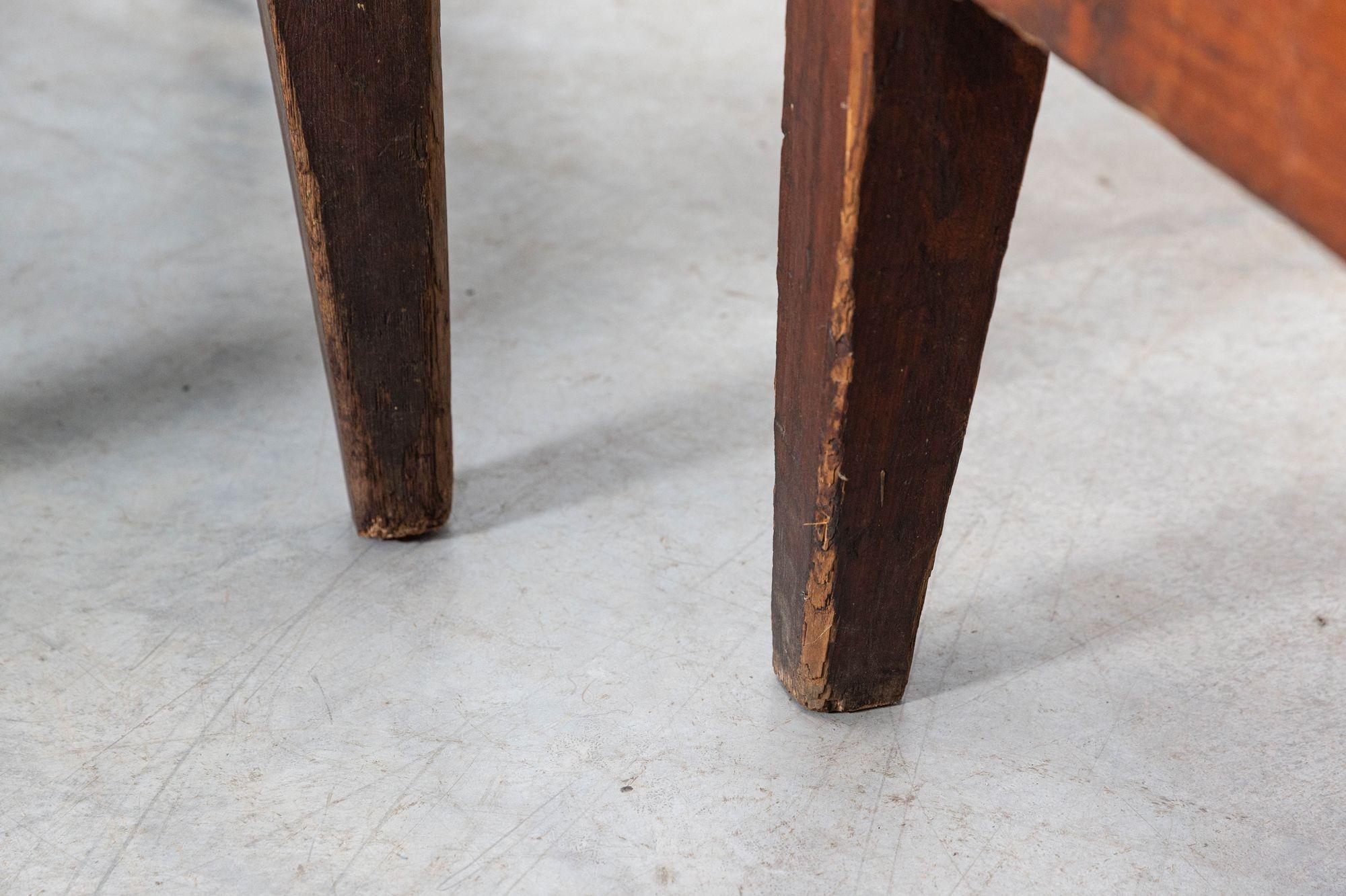Pair 19thC Pine Work/Coffee Tables For Sale 1
