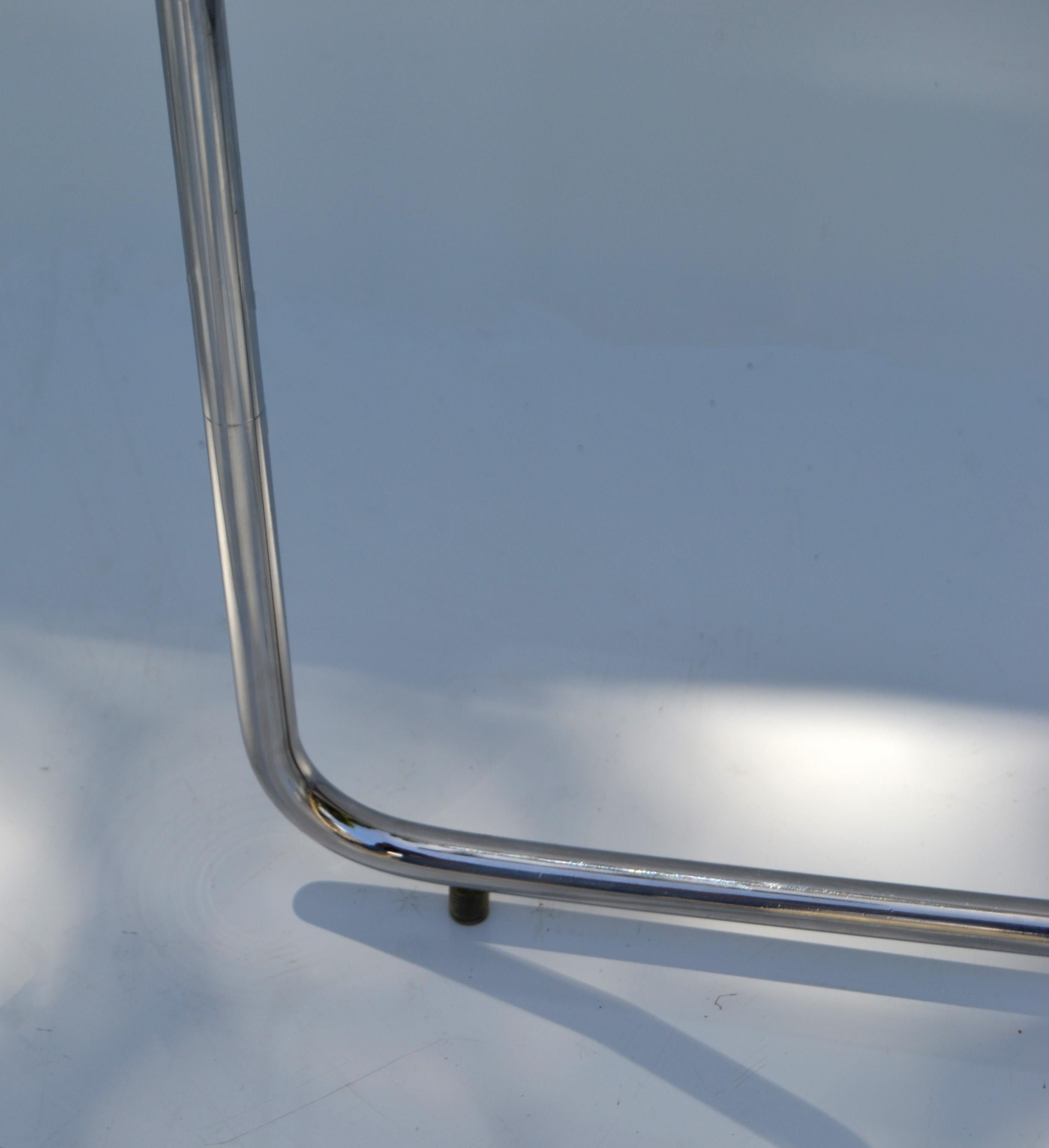 Pair 1UWV Floor Lamps Chrome & Steel Cedric Hartman Style Adjustable Telescopic 6