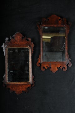 Pair (2) antique Biedermeier mirrors, mahogany, circa 1860