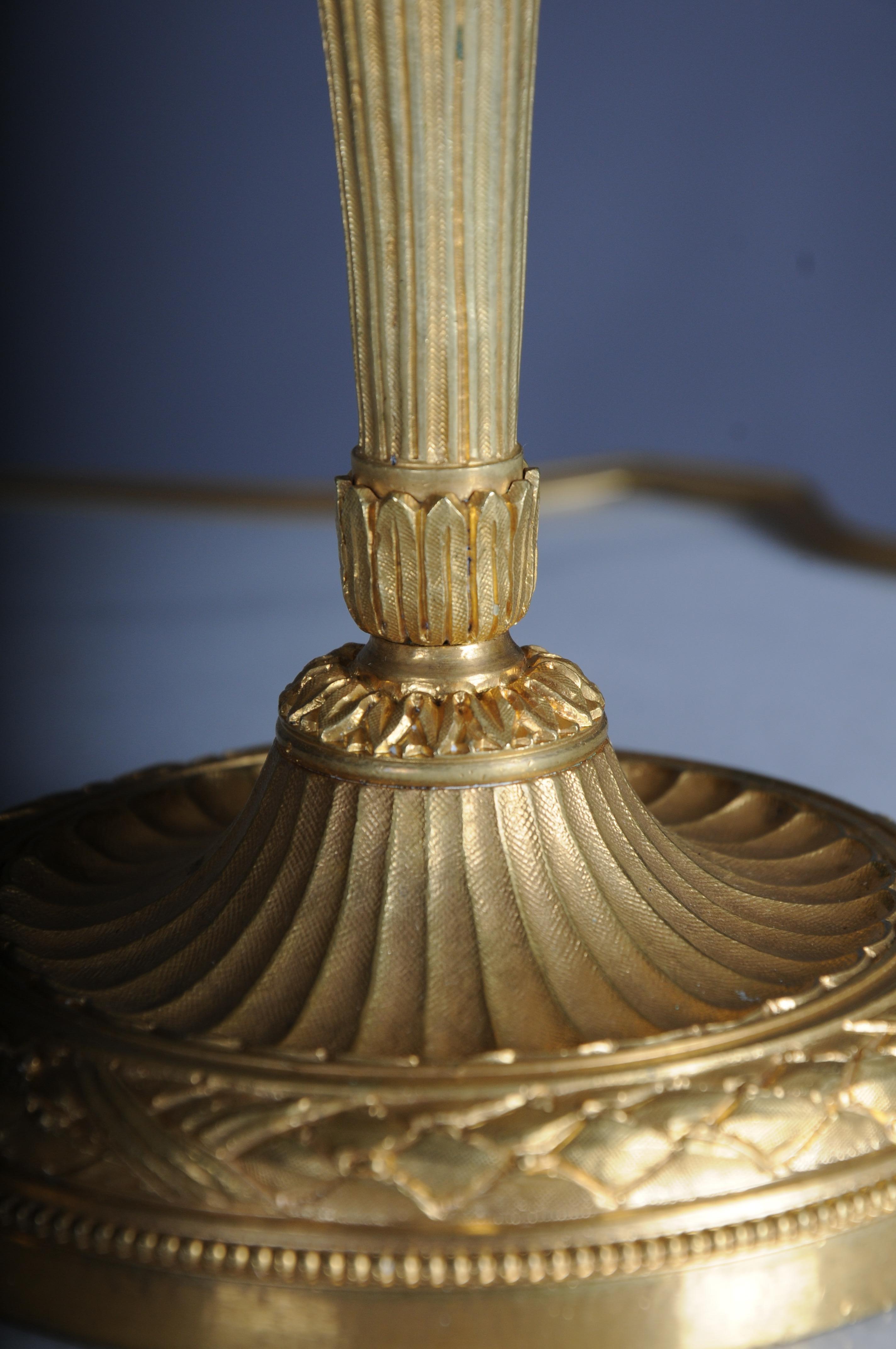 Pair (2) Antique Empire fire-gilt bronze candlesticks, Paris For Sale 6