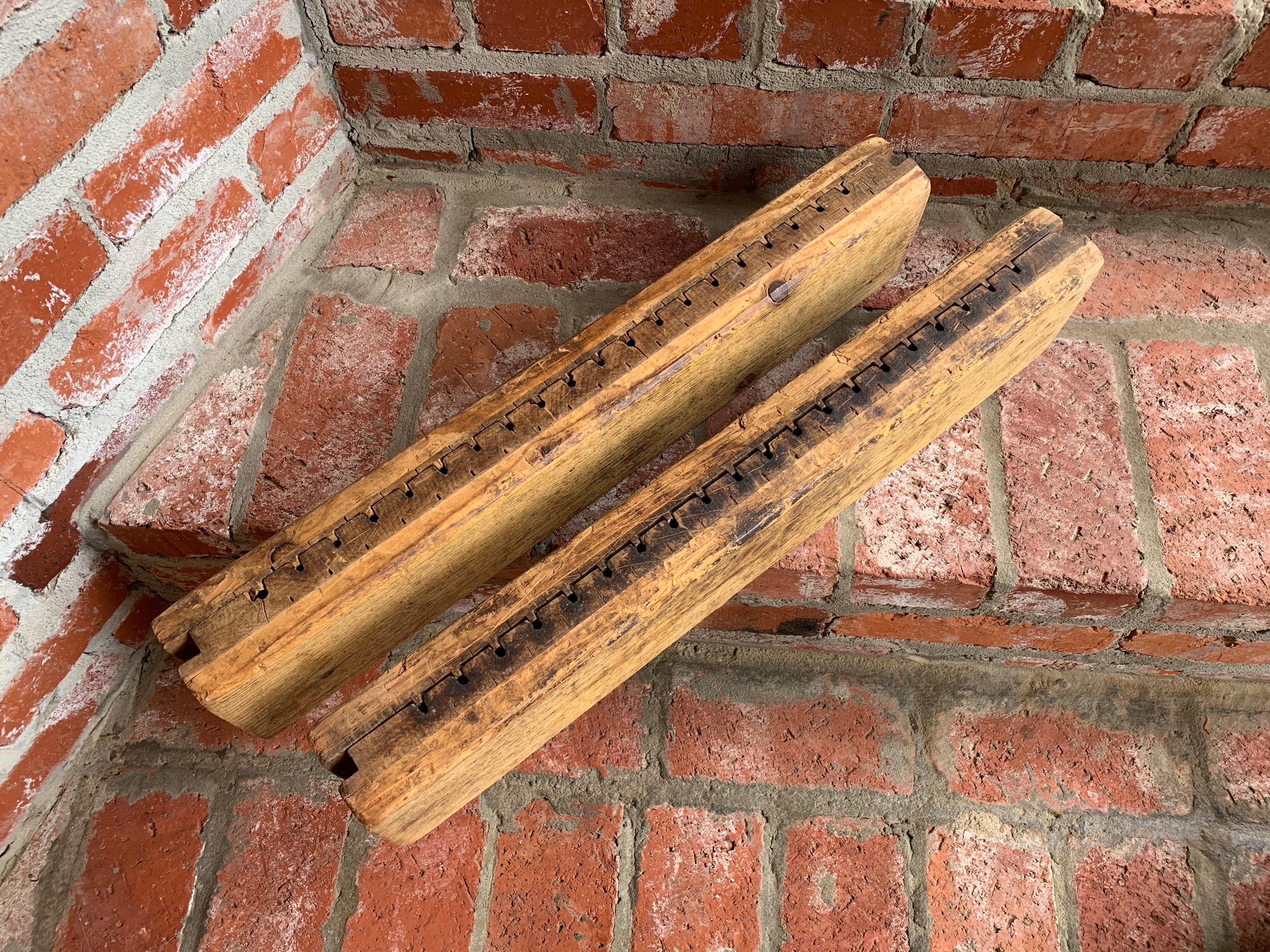 Paar antike deutsche Holz Zigarrenform Presse Tobacciana Hart Hertel Schwetzingen 4