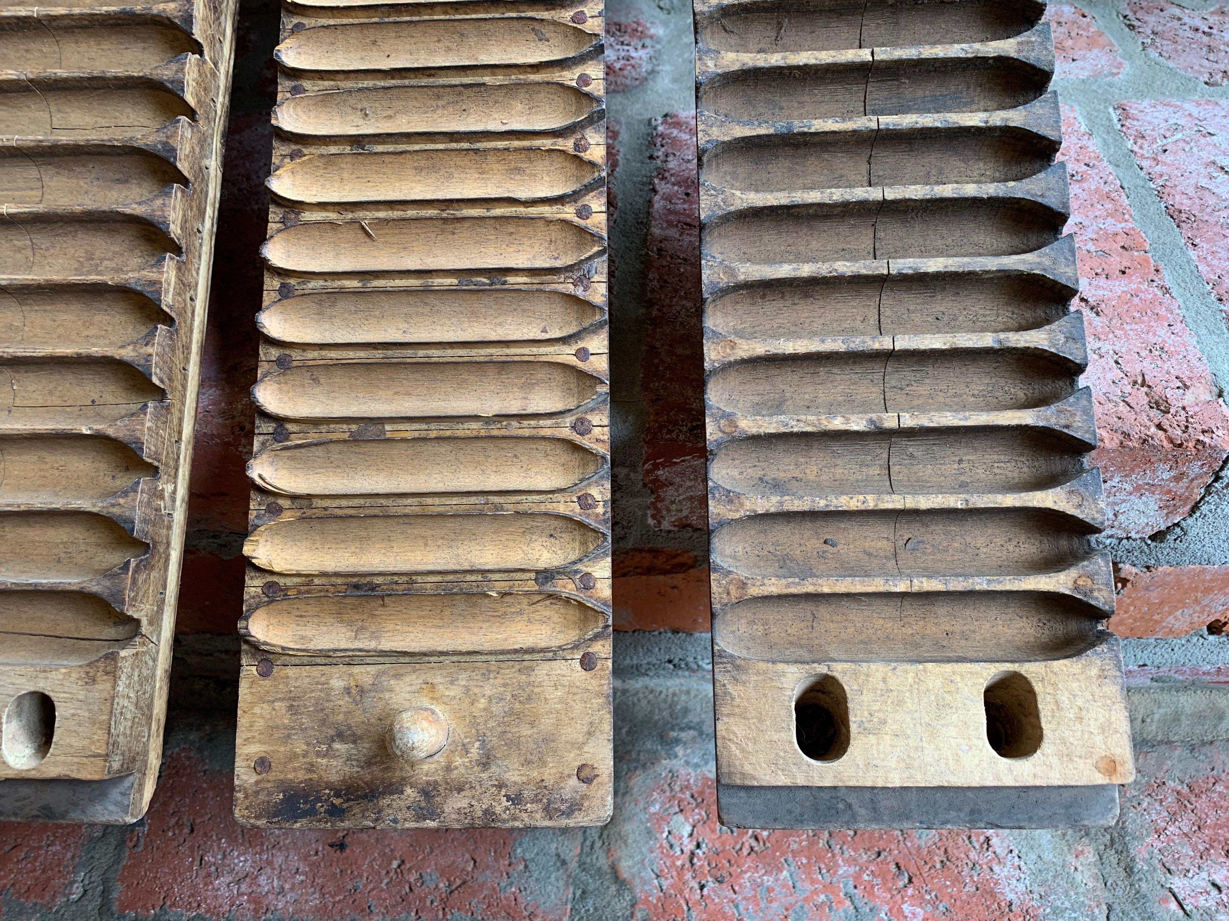 Paar antike deutsche Holz Zigarrenform Presse Tobacciana Hart Hertel Schwetzingen 10
