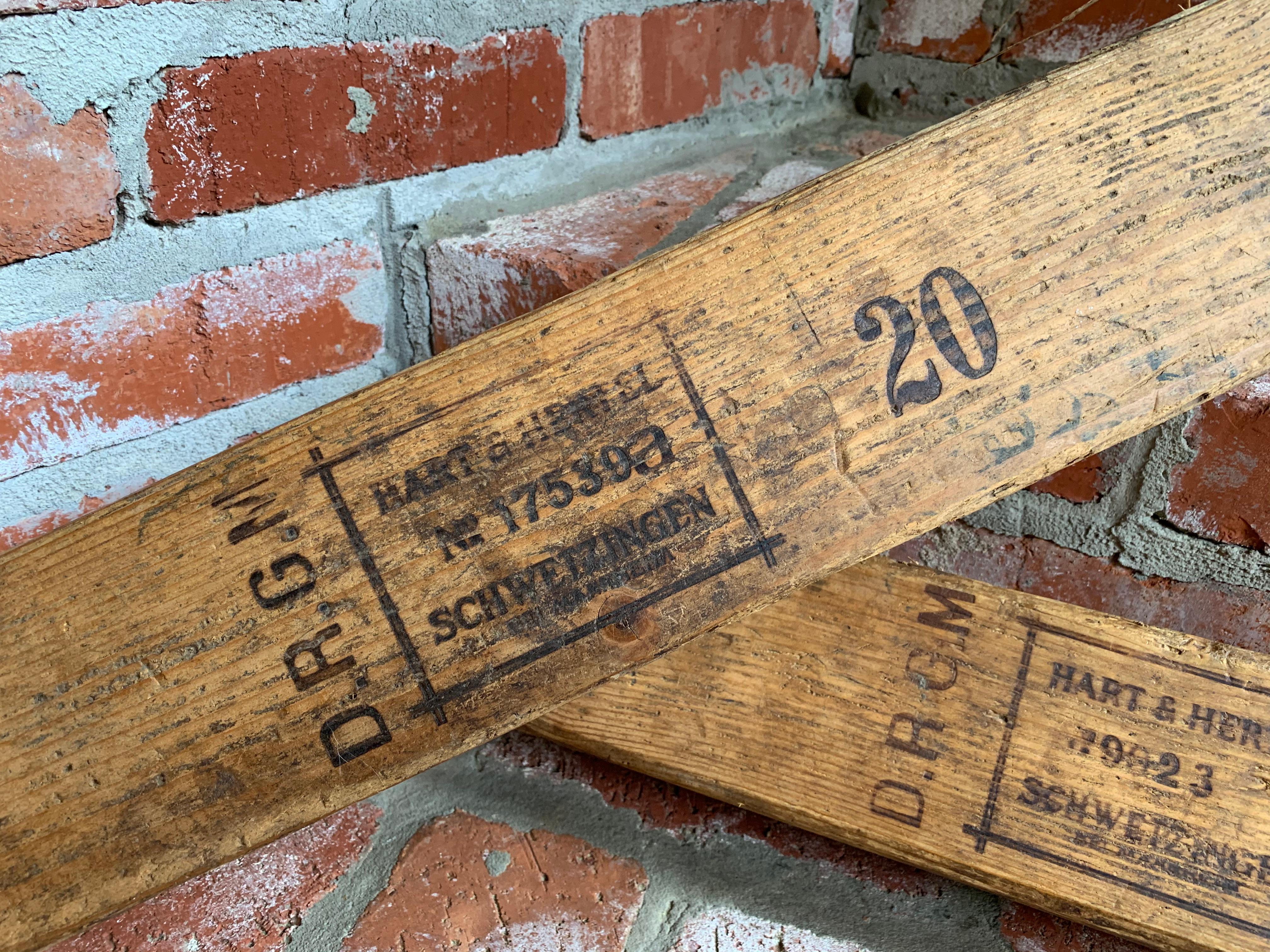 Paar antike deutsche Holz Zigarrenform Presse Tobacciana Hart Hertel Schwetzingen (Deutsch)
