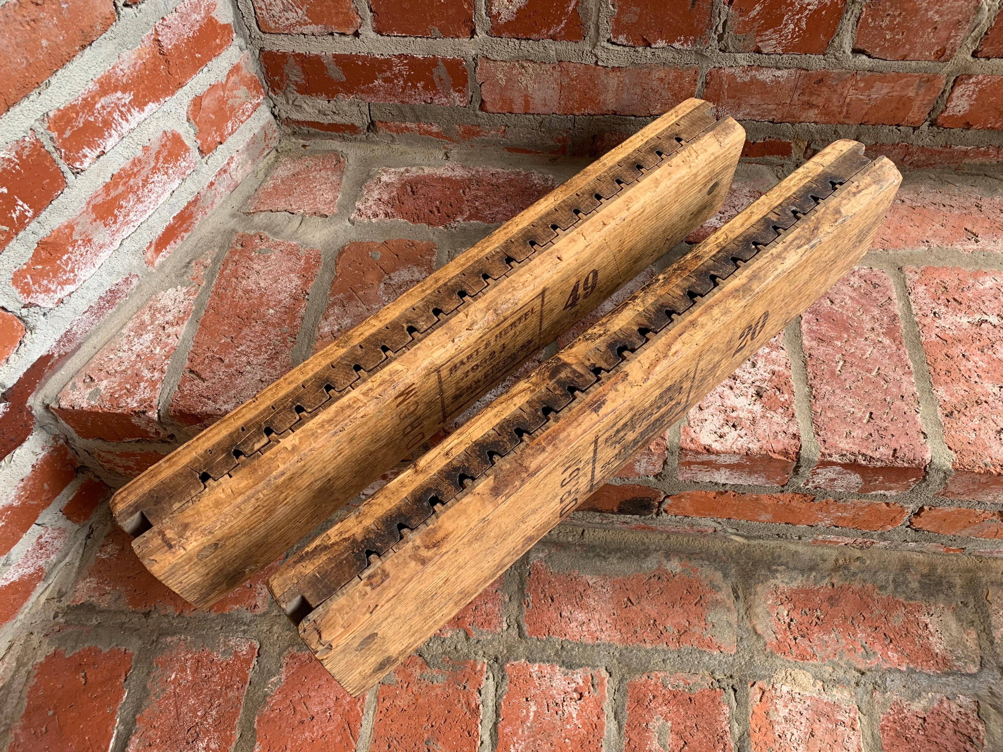 Paar antike deutsche Holz Zigarrenform Presse Tobacciana Hart Hertel Schwetzingen 3