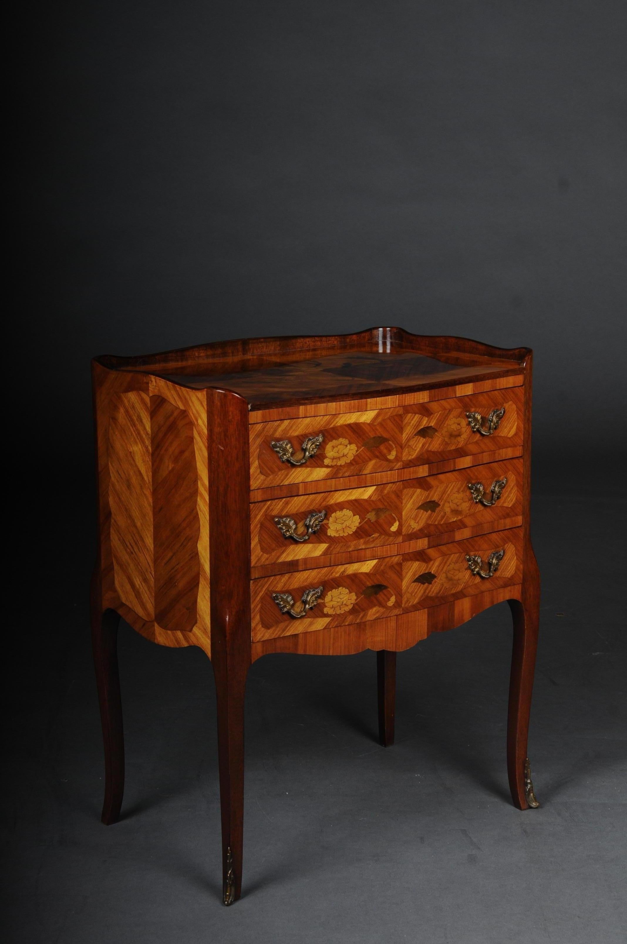 Pair of '2' Chests of Drawers Louis XV 20th Century, Marquetry For Sale 2