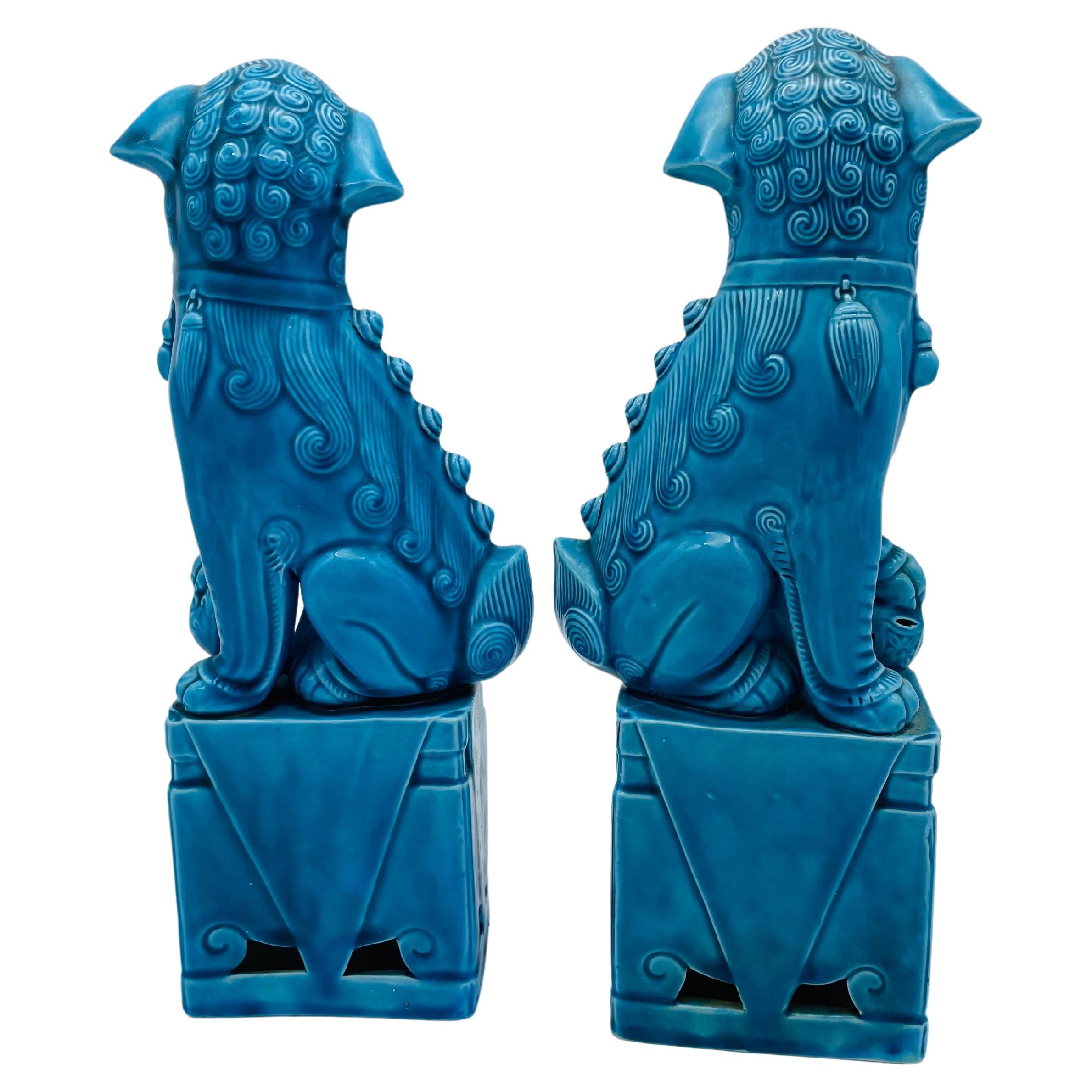 Pair (2) Chinese Fu Dog Sphinx / Incense Holders, 20th Century For Sale 2