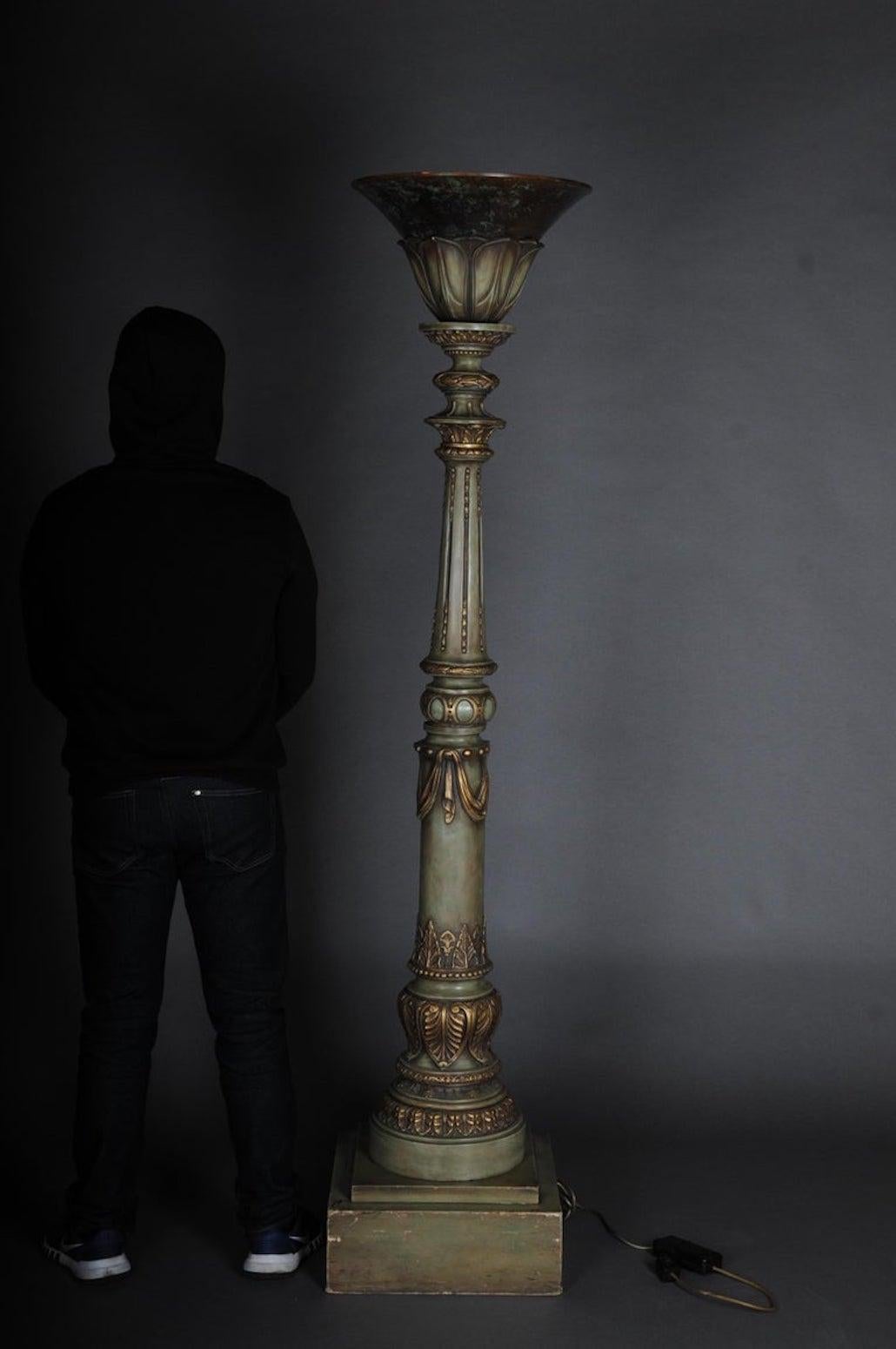 Coppia '2' lampade da terra classiciste del XX secolo, Karl Lagerfeld Furniture in vendita 14