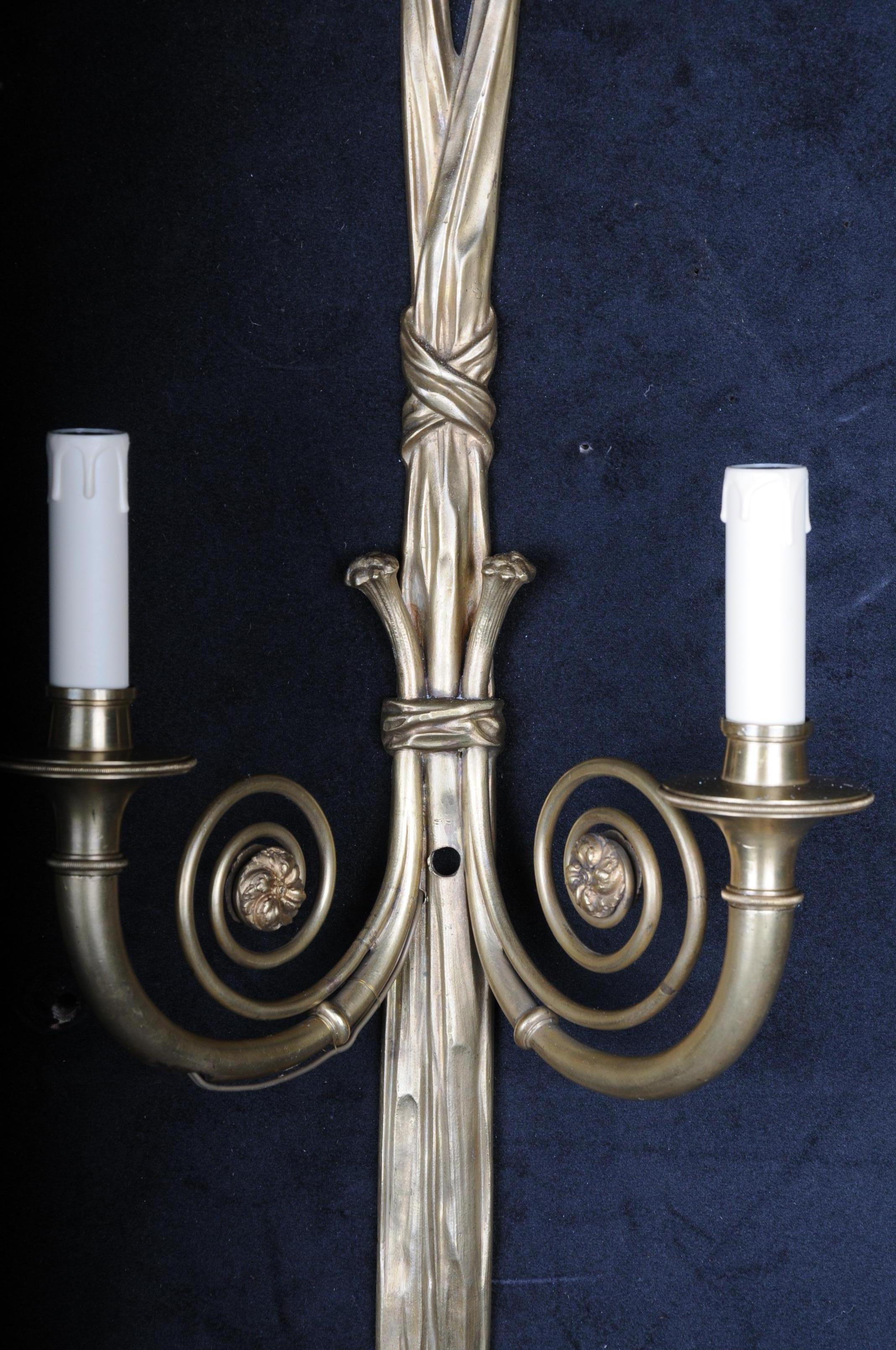 Pair '2' French Wall Appliques / Wall Sconces, Early 20th Century In Good Condition For Sale In Berlin, DE