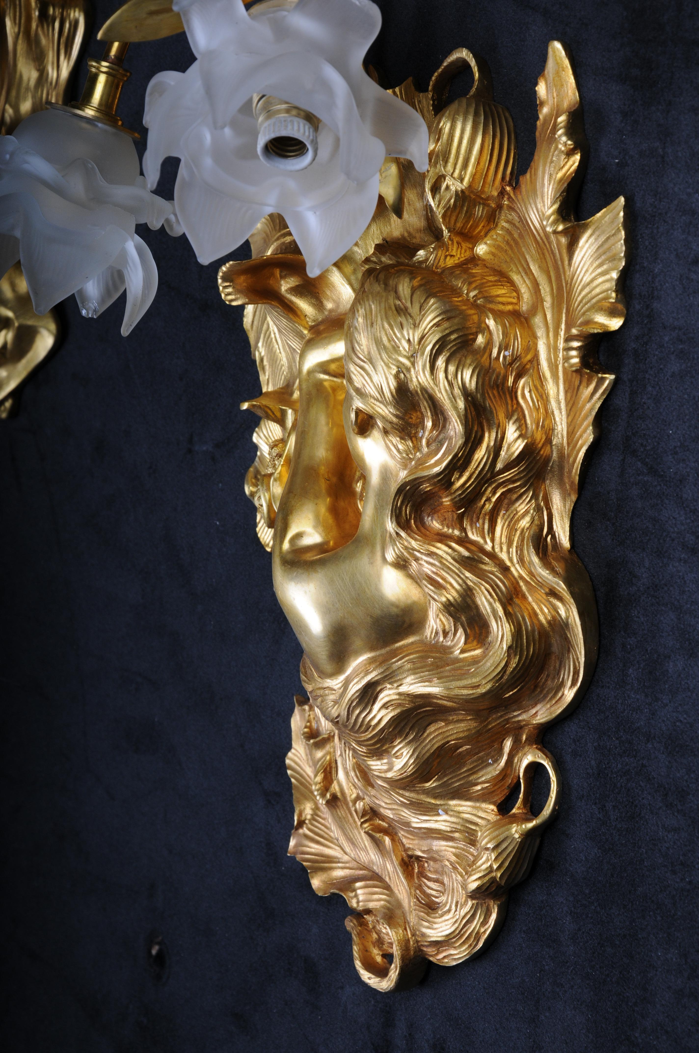 Coppia (2) magnifiche applique francesi in stile Art Nouveau, Parigi in vendita 11
