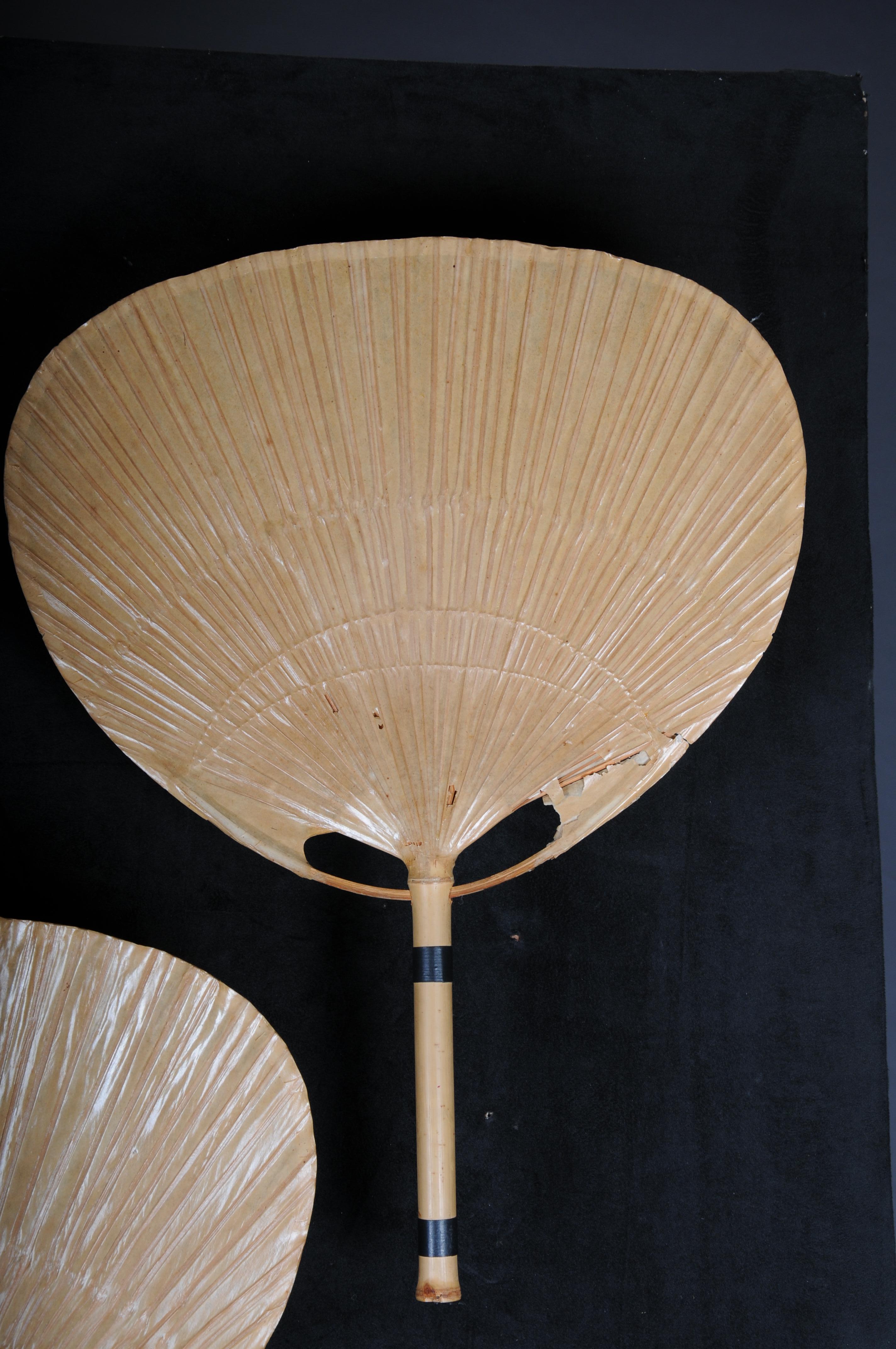 Pair (2) of iconic original Ingo Maurer wall sconces, model Uchiwa, a design cla For Sale 5