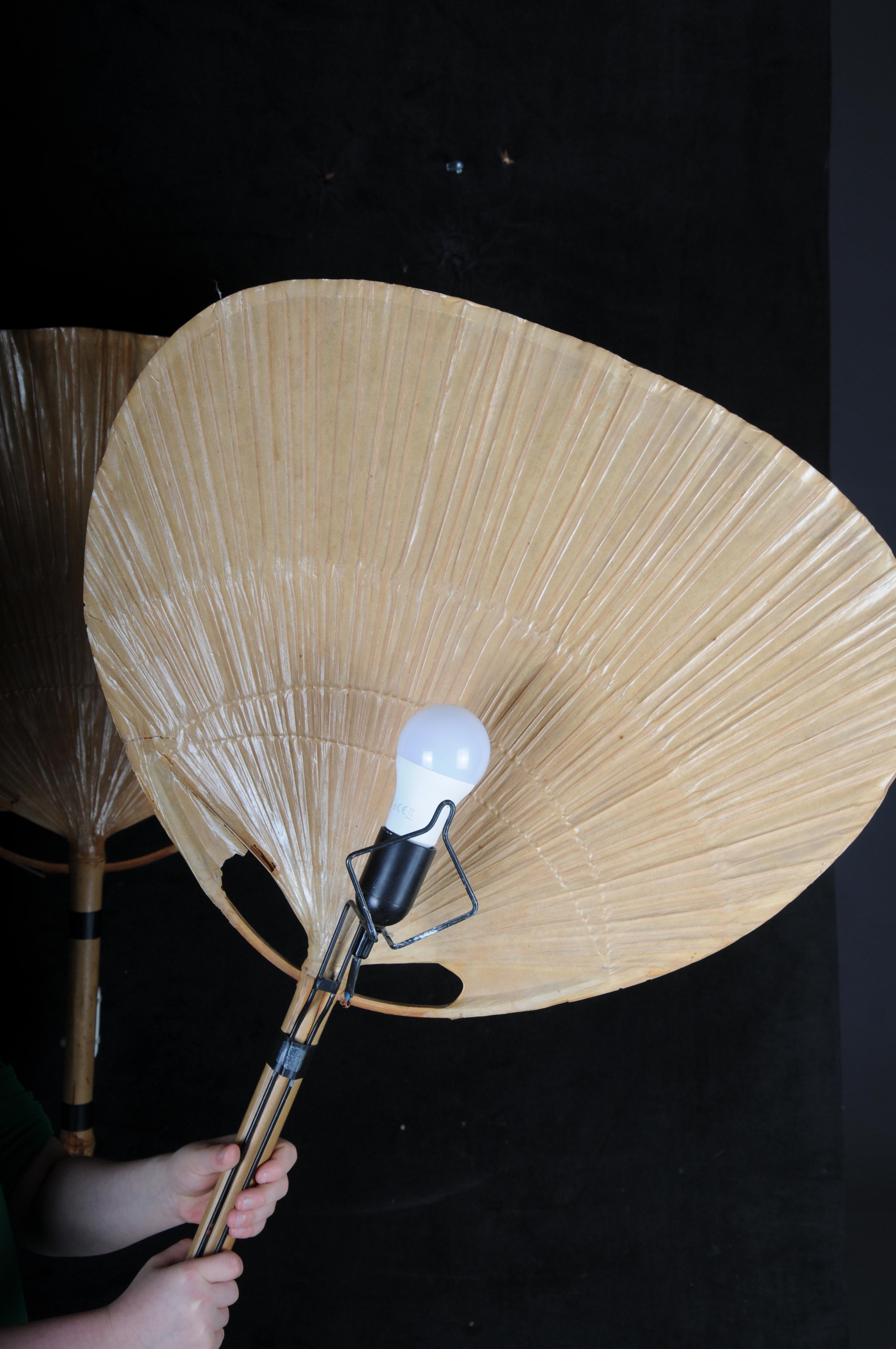 Pair (2) of iconic original Ingo Maurer wall sconces, model Uchiwa, a design cla For Sale 9