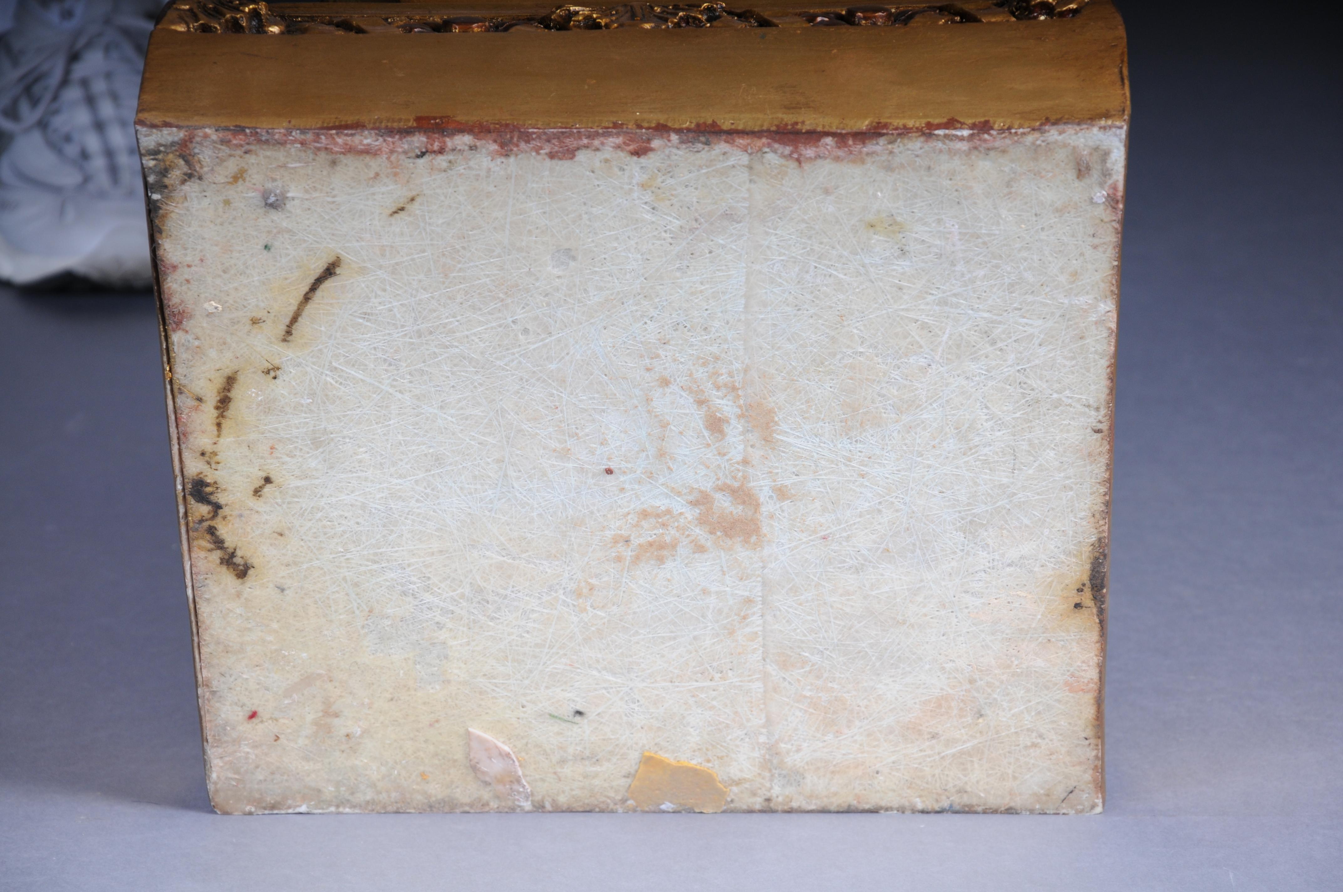 Pareja (2) de magníficas columnas/pedestales dorados, madera maciza, Siglo XX en venta 6