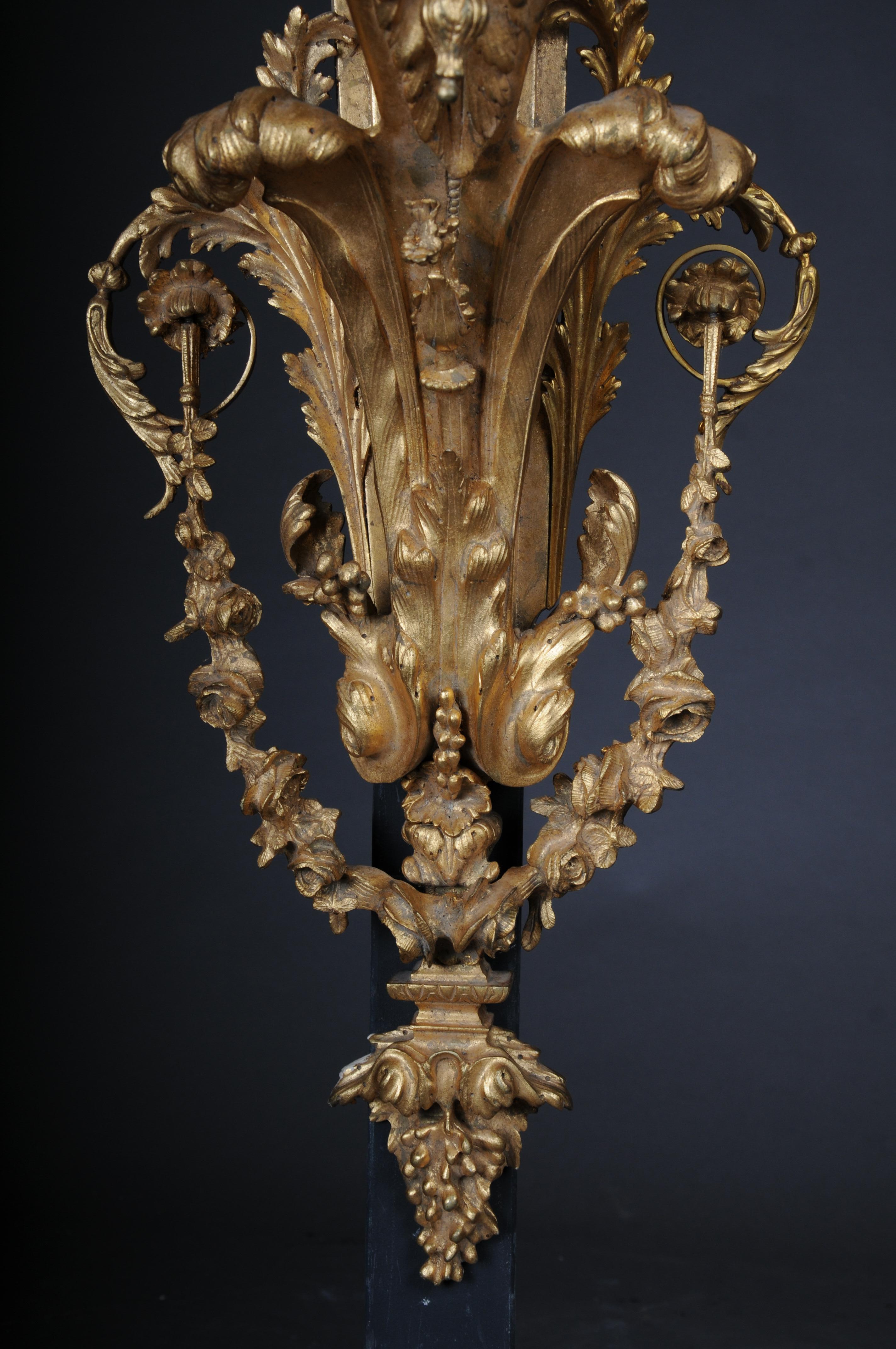 Pair (2) of Monumental Wall Sconce/Lamp Appliques Napoleon III For Sale 4
