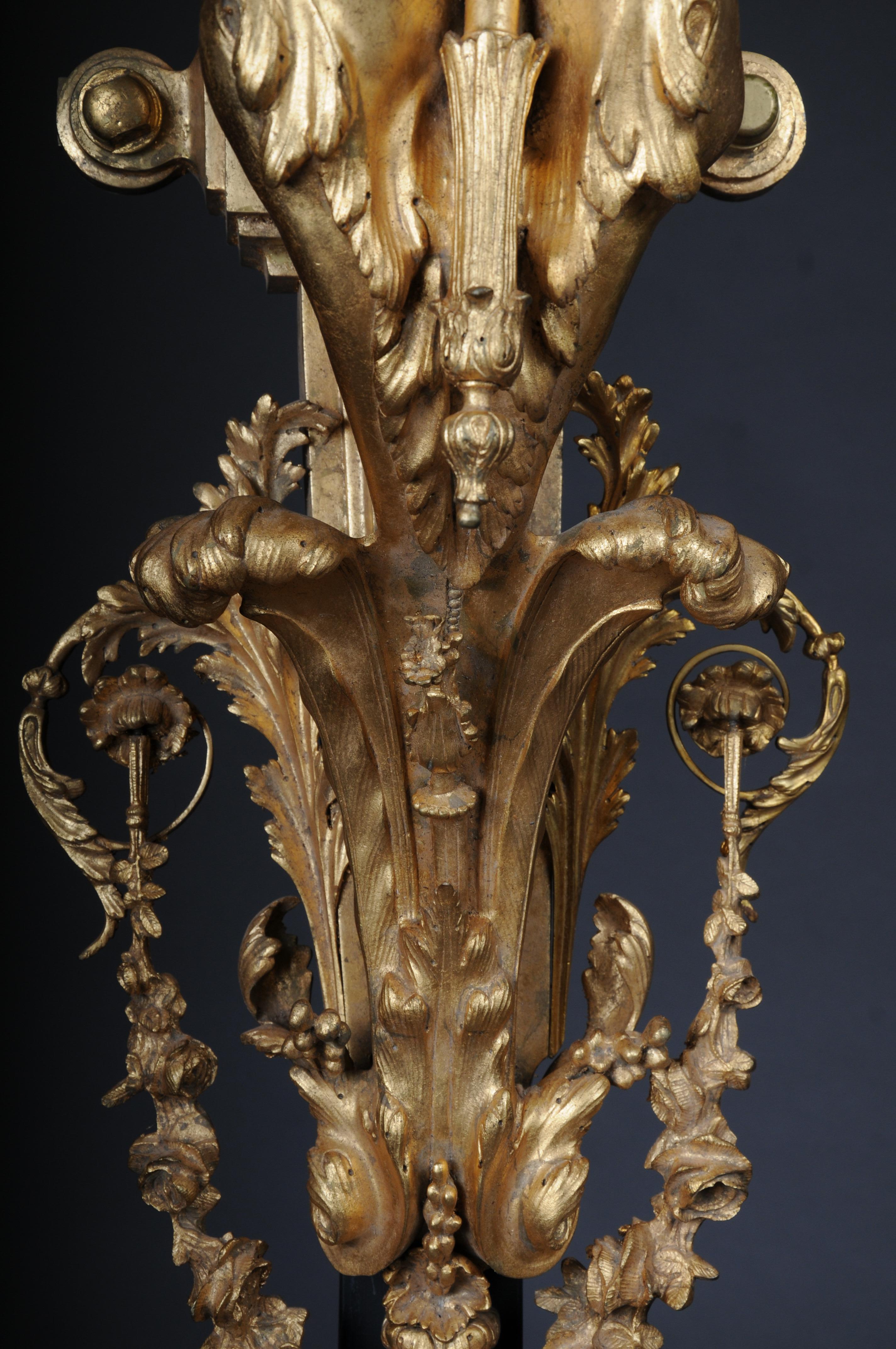 Pair (2) of Monumental Wall Sconce/Lamp Appliques Napoleon III For Sale 6