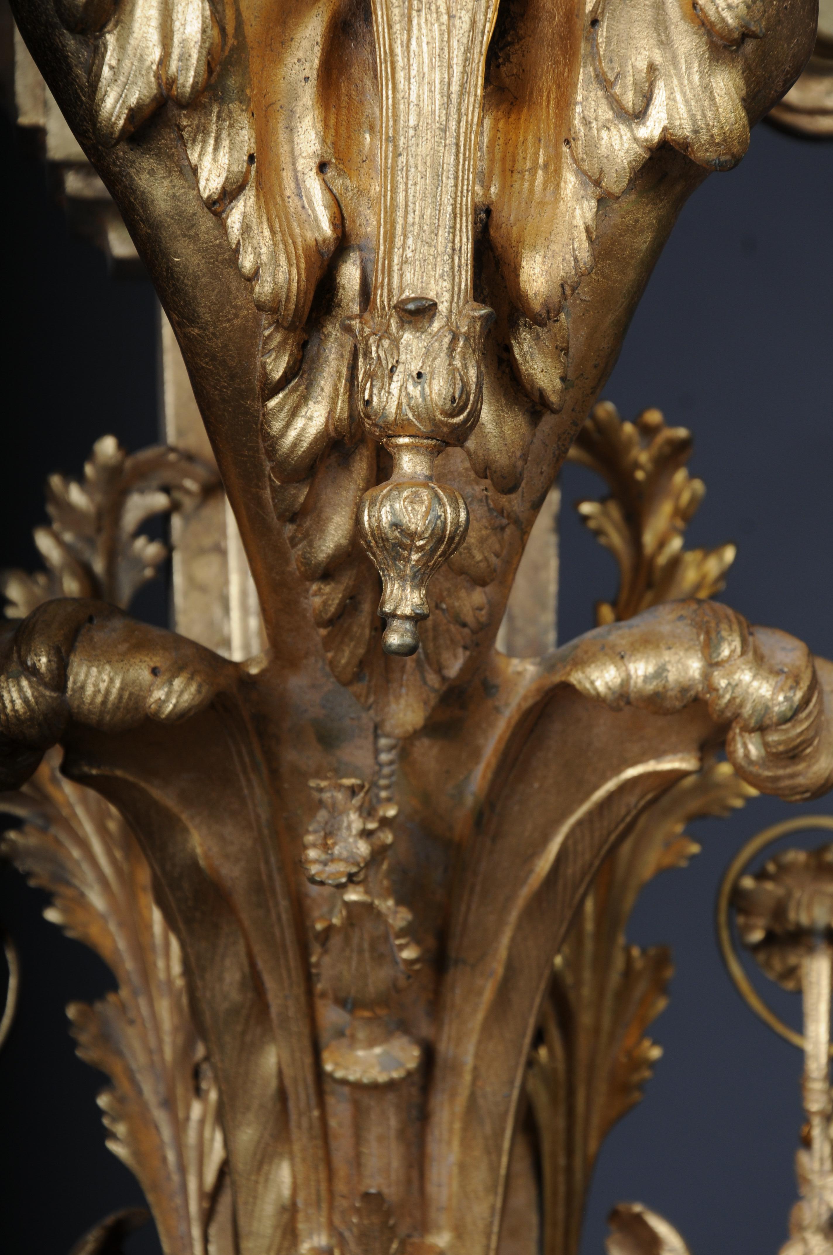Pair (2) of Monumental Wall Sconce/Lamp Appliques Napoleon III For Sale 7