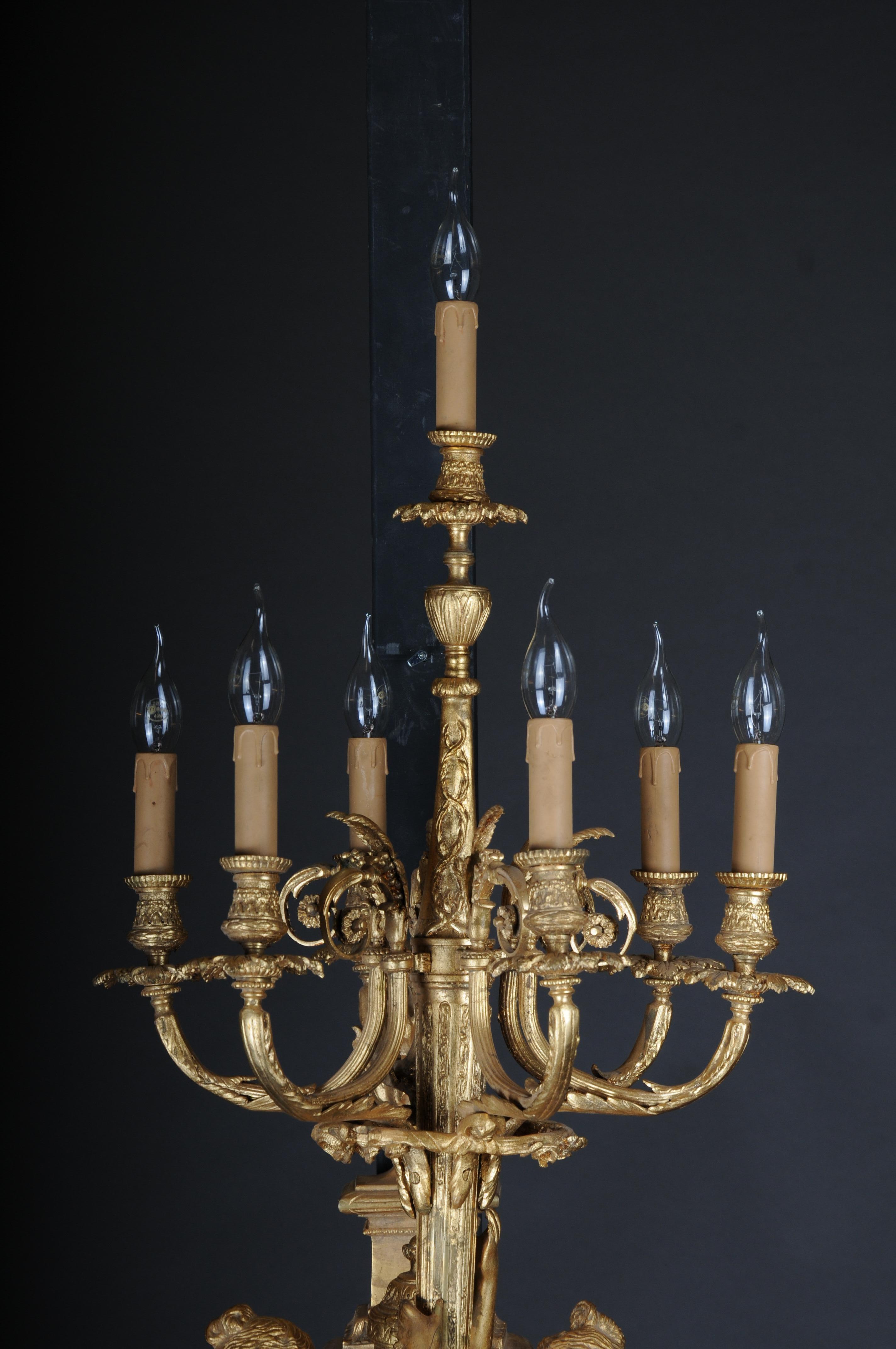 French Pair (2) of Monumental Wall Sconce/Lamp Appliques Napoleon III For Sale