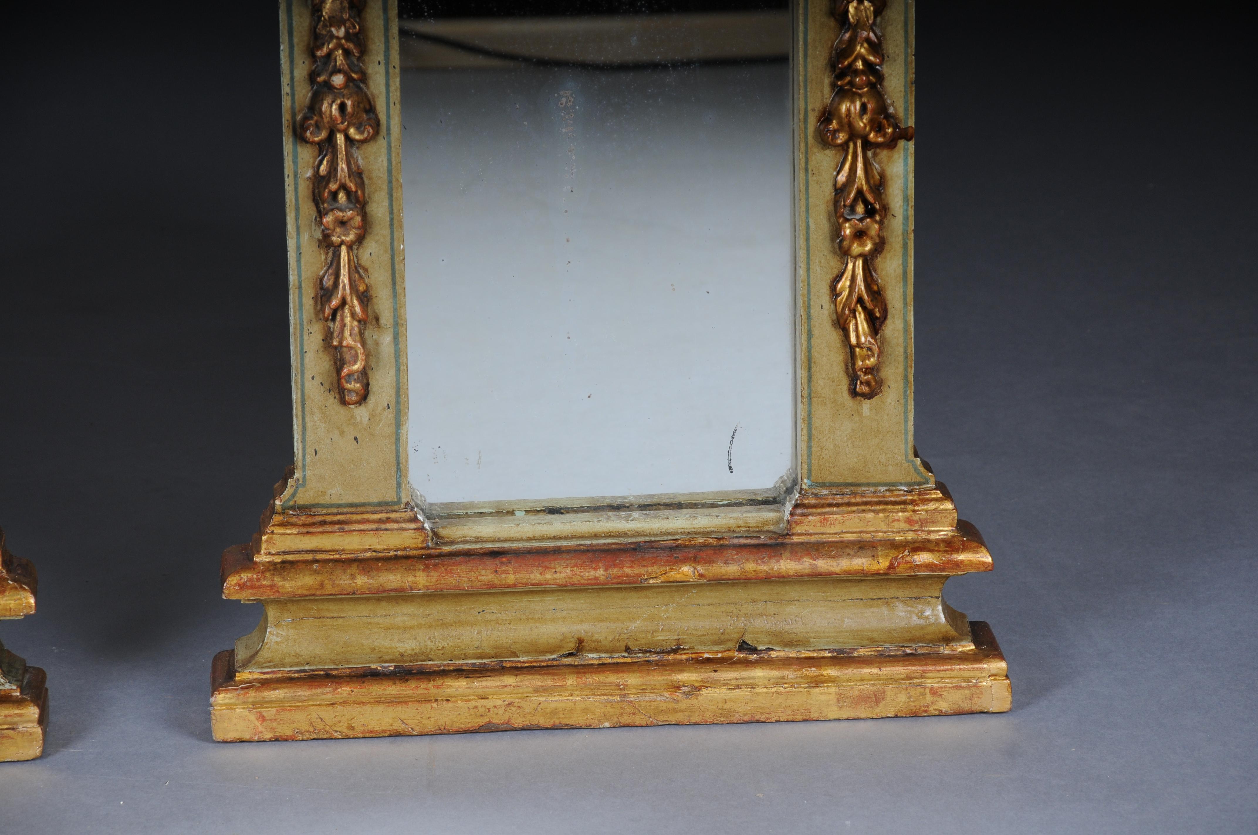 Coppia (2) di specchi da parete antichi di qualità museale, dorati, circa 1830 in vendita 6