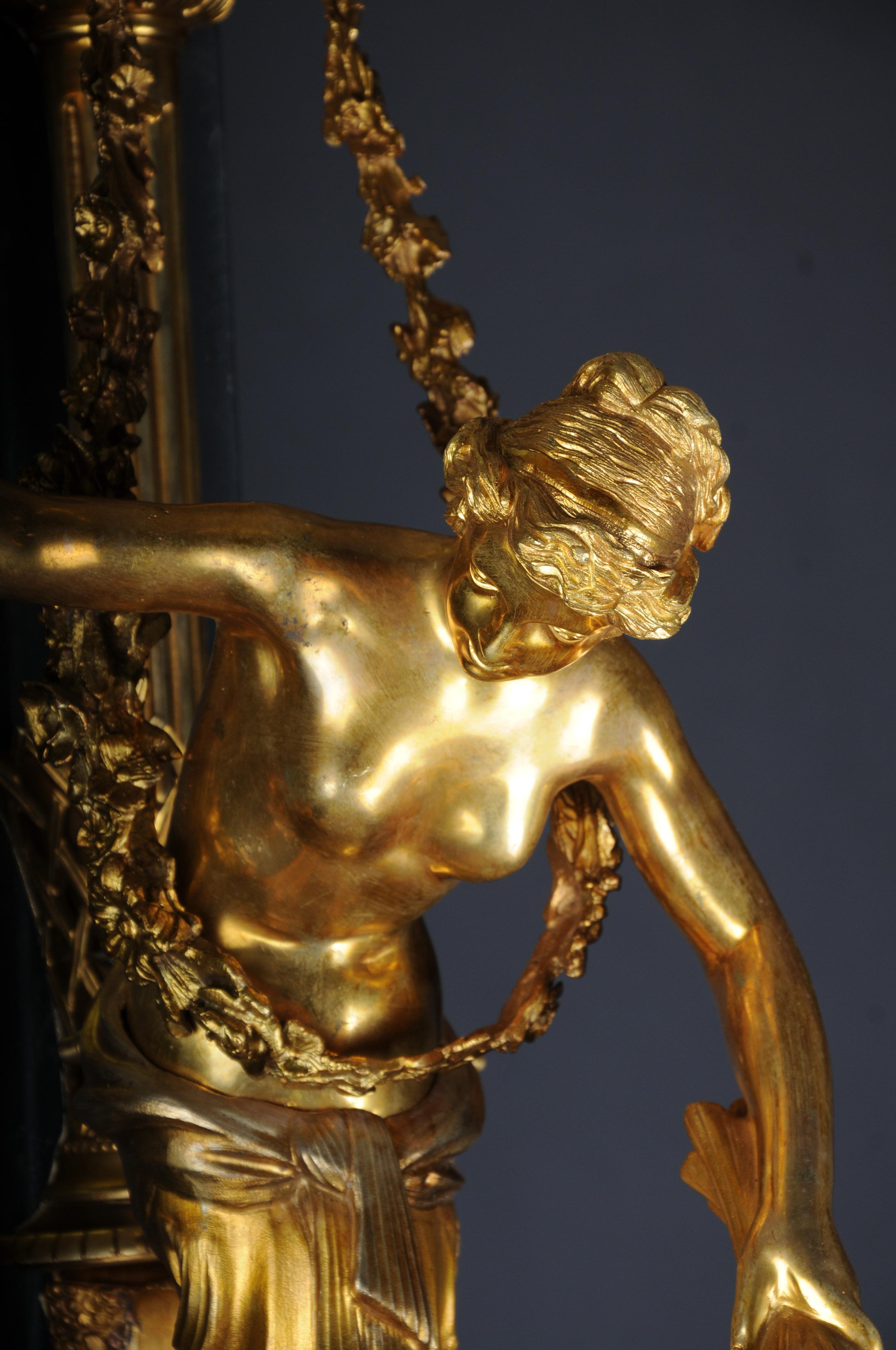 Pair (2) of Unique French Sconces, Gilt Bronze, Paris, 20th Century For Sale 8