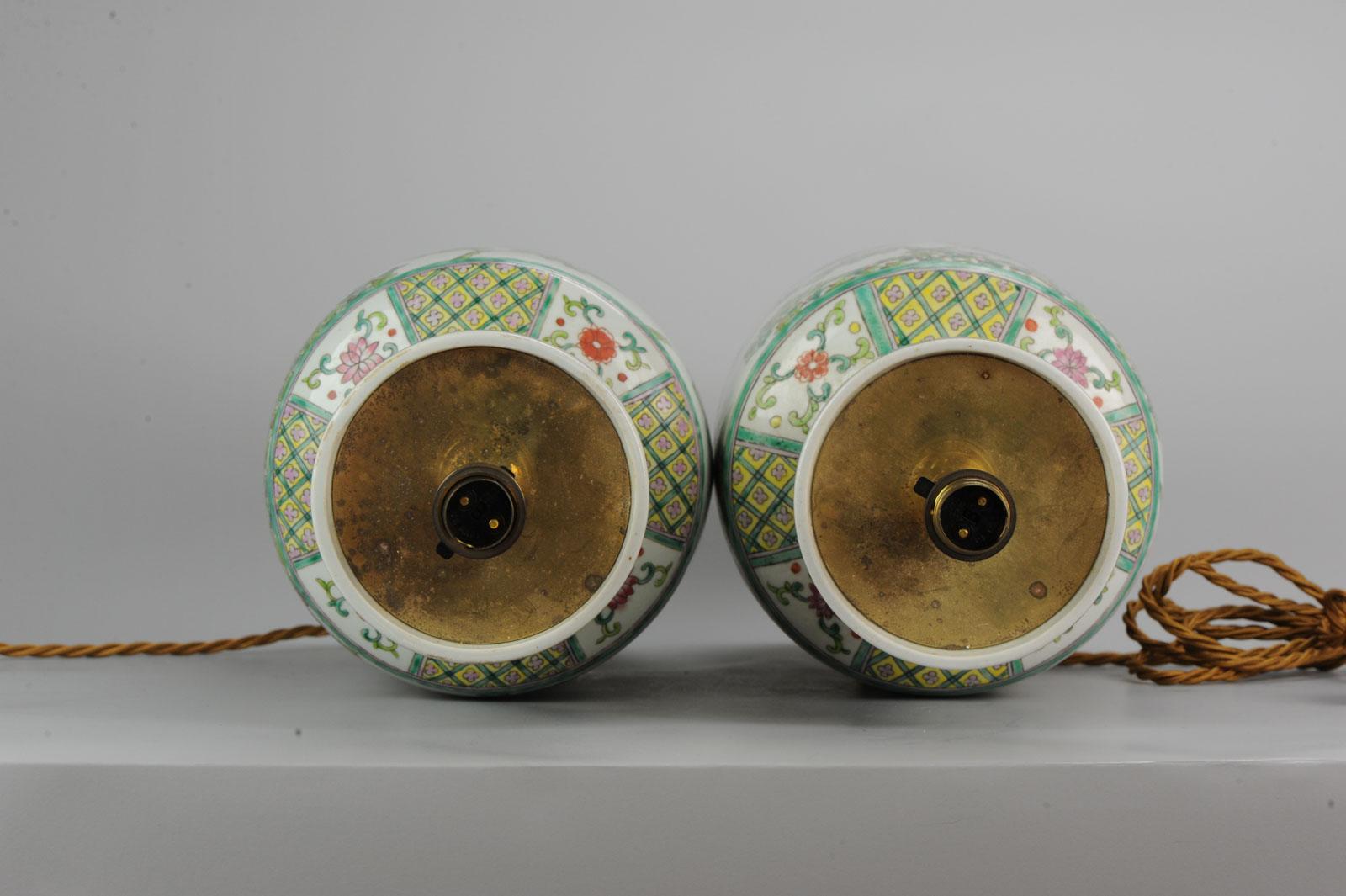 chinesische Porzellanvasen des 20. Jahrhunderts PRoC Lampe Fenghuang Vogelvasen Rosen:: Paar im Angebot 7