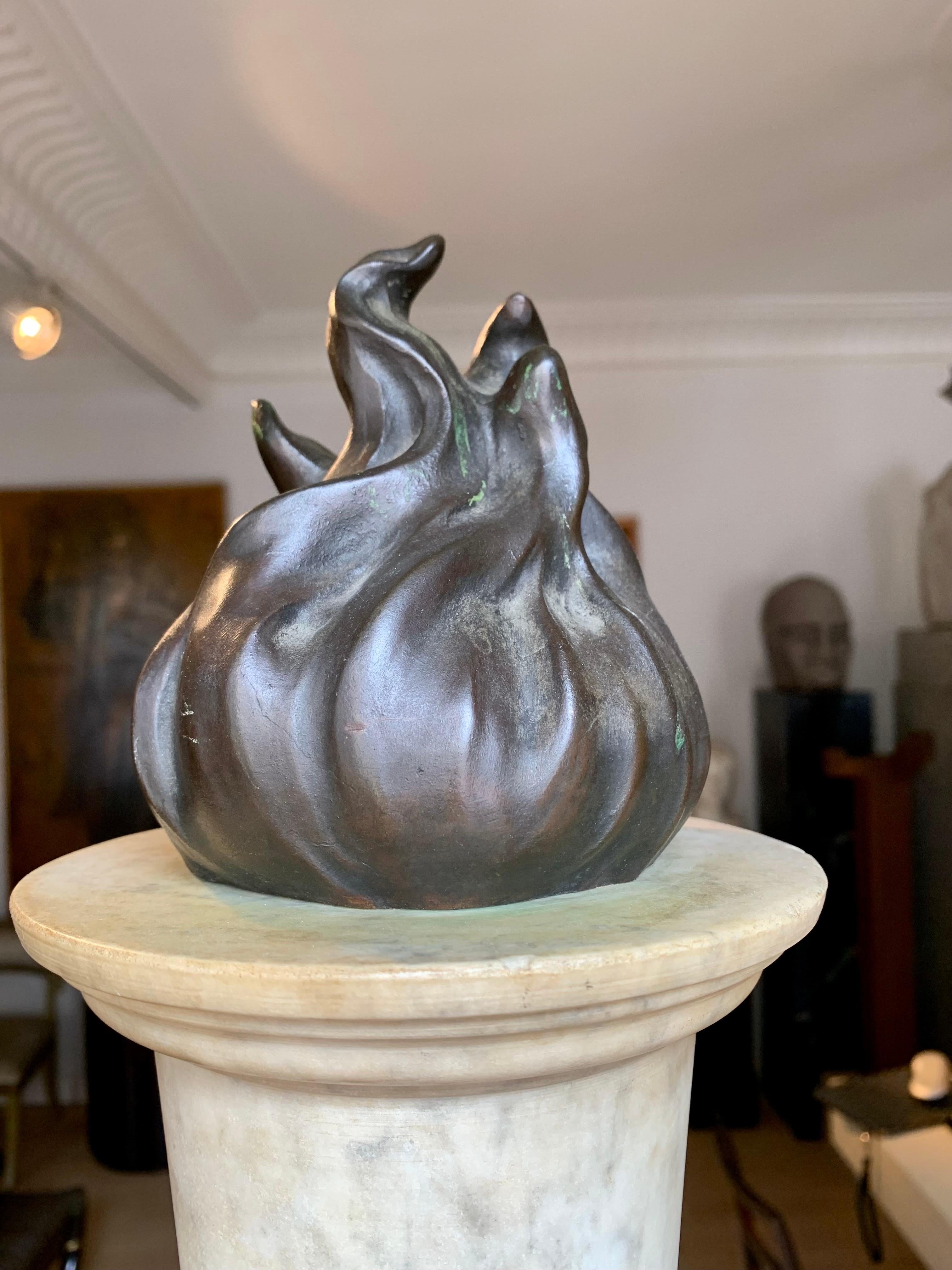 Paar Art-Déco-Urnenvasen aus Marmor und Bronze des 20. Jahrhunderts  im Angebot 9