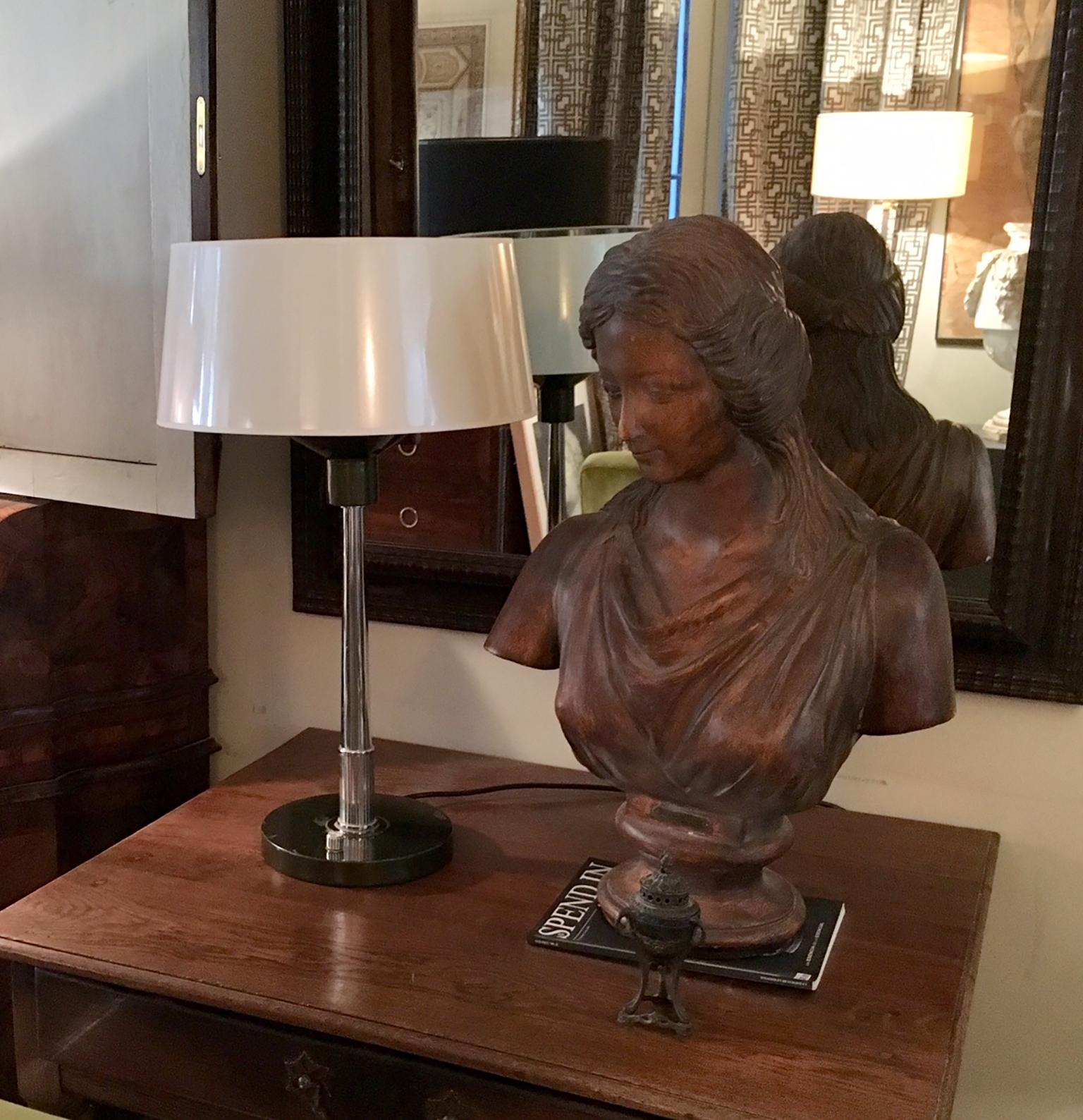 Pair 20th Century Mid Century Desk Table Lamps For Sale 6