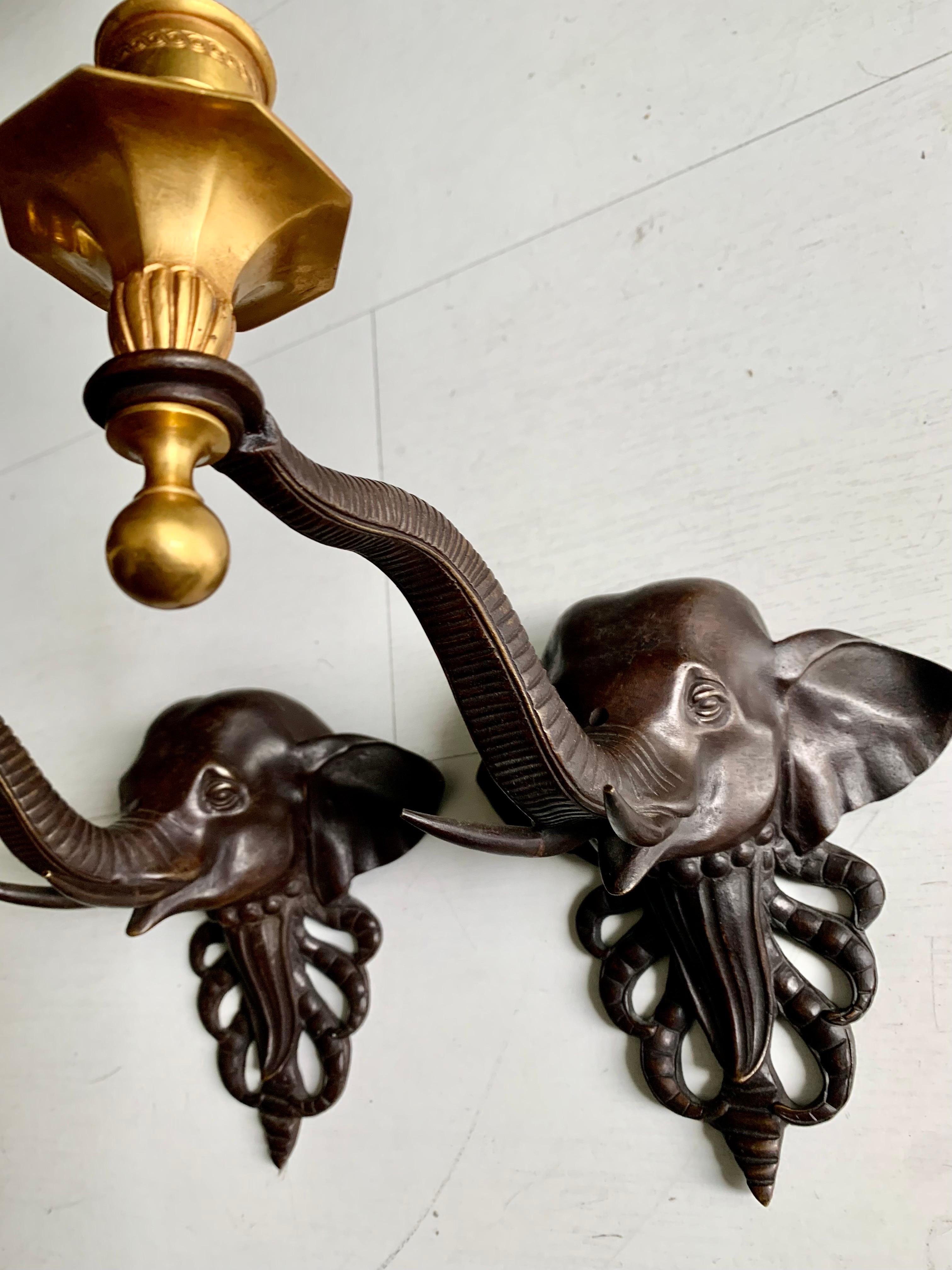 French Pair 20th Century Regency Style  Bronze and Ormolu  Candle Holder Sconces For Sale
