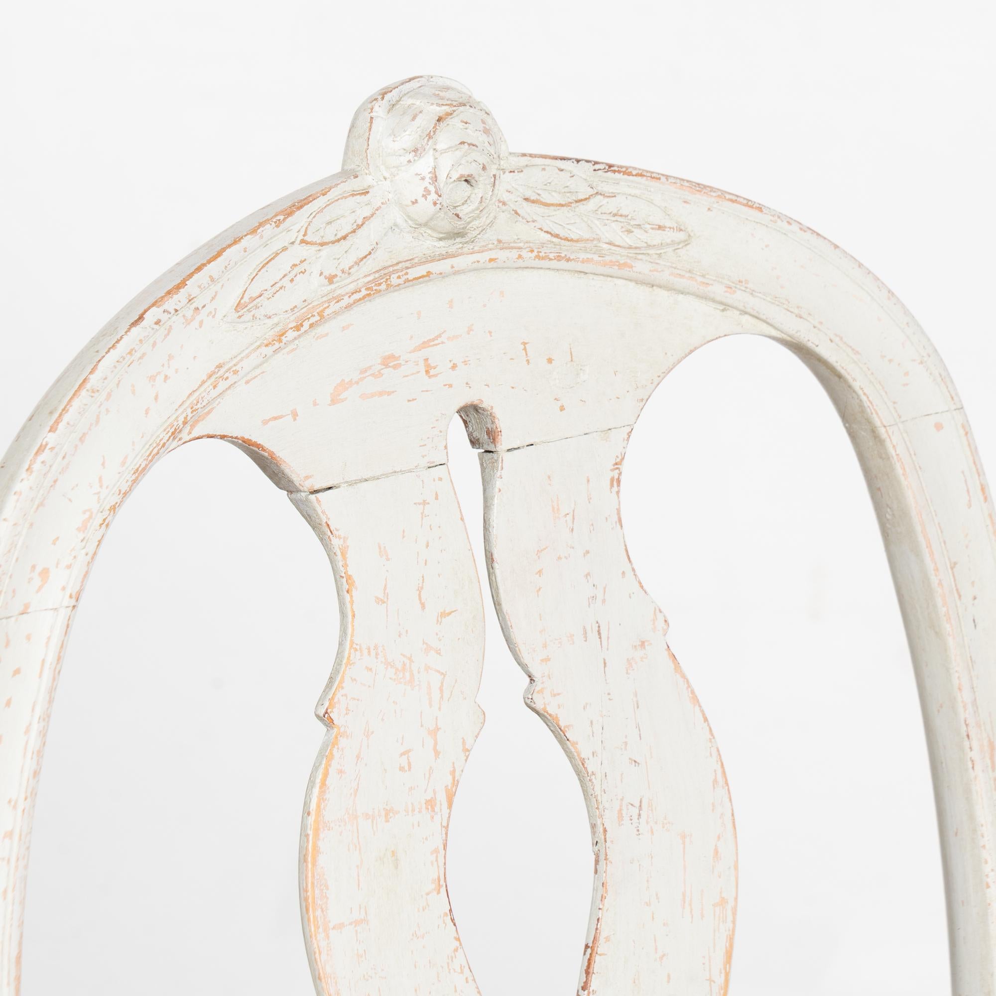 Pair, 20th Century Swedish Gustavian Style Armchairs For Sale 1