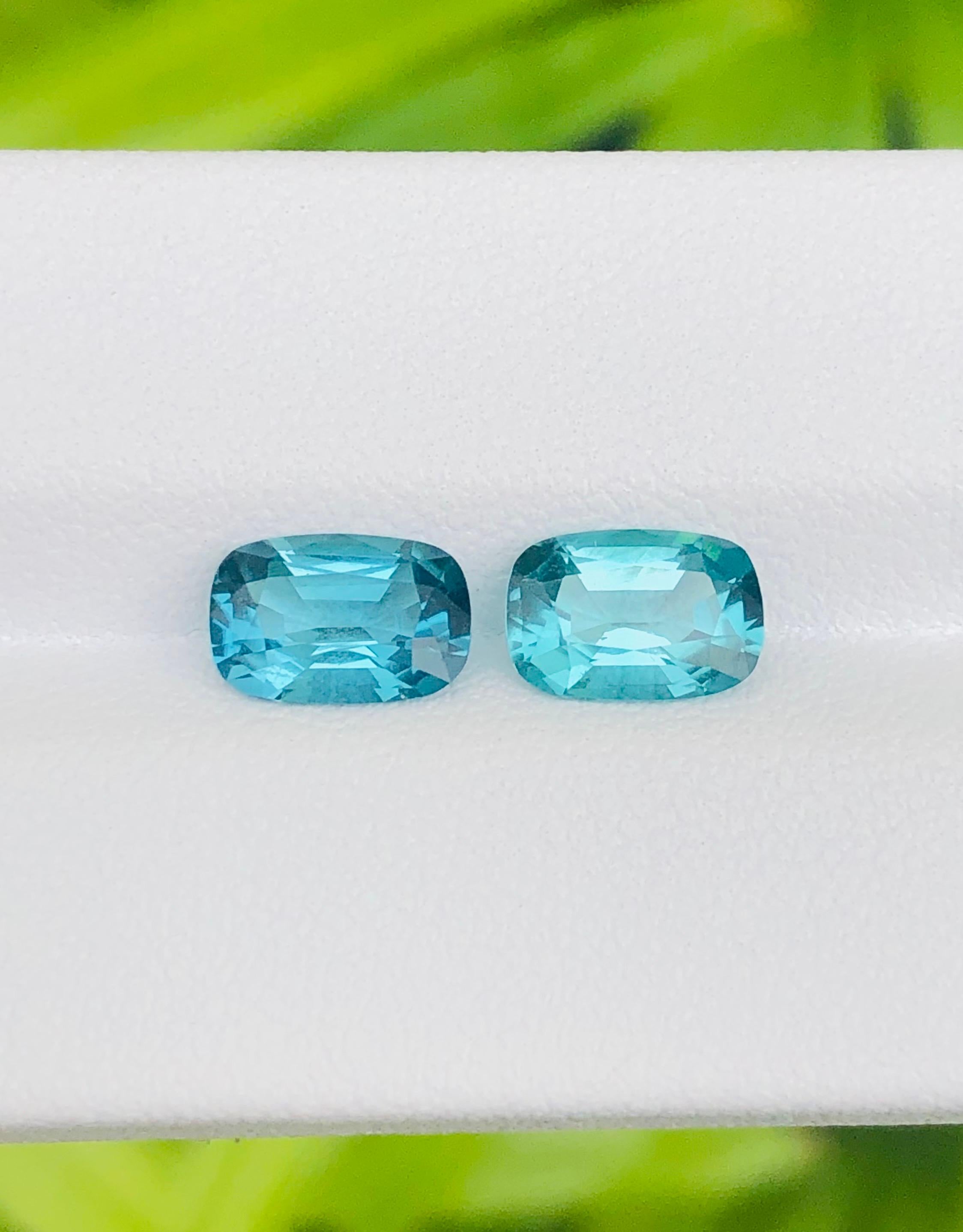 Tourmaline de jaspe bleu lagon de 2,73 carats, pureté éclatante en vente 5