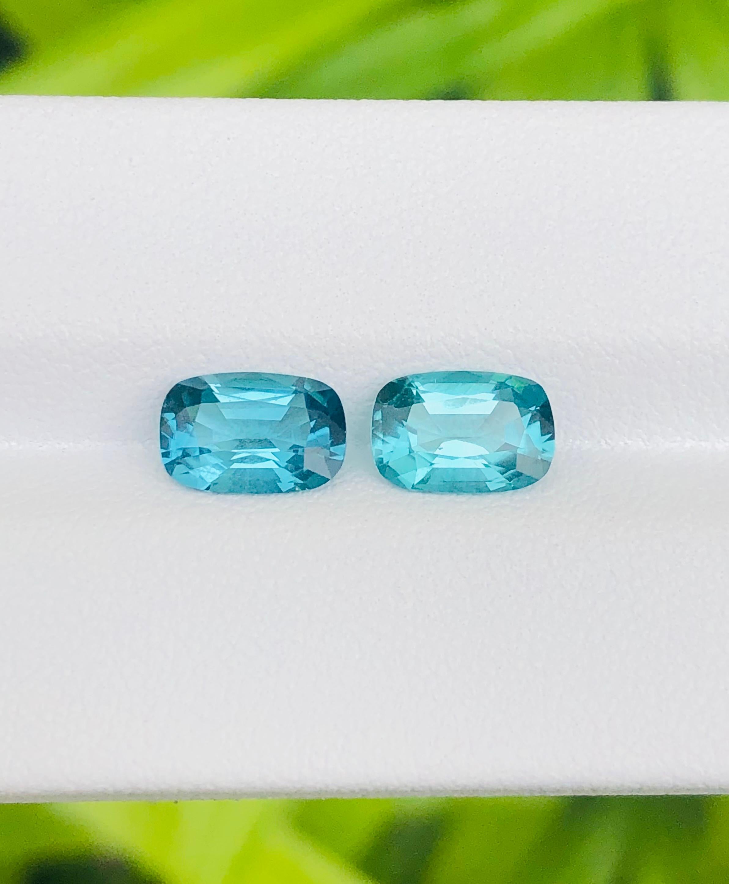 Tourmaline de jaspe bleu lagon de 2,73 carats, pureté éclatante en vente 4