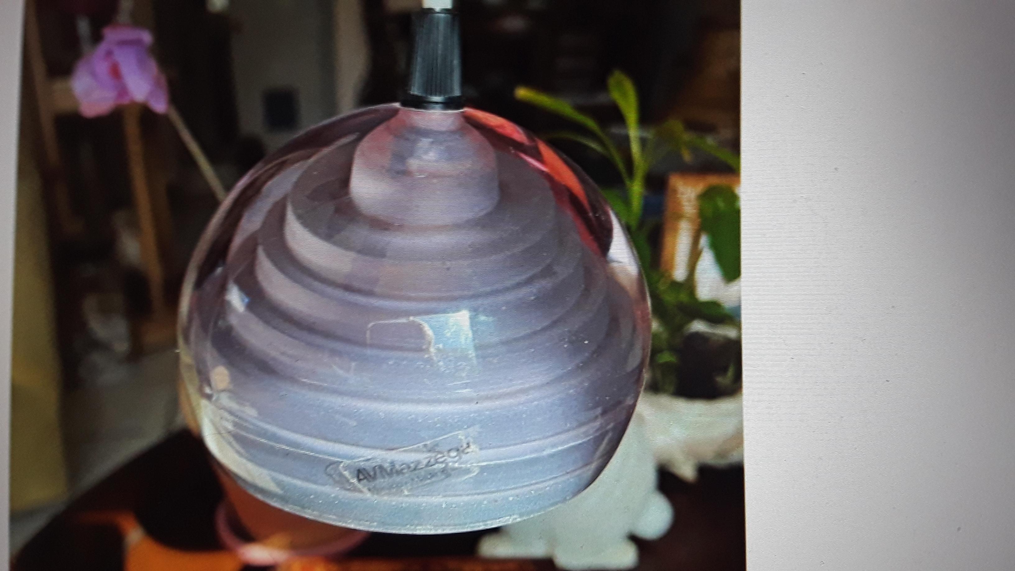 Paar 70er MCM Italienisch Carlo Nason/ A.V. Mazzega Murano-Kunstglas-Pendelleuchten im Zustand „Gut“ im Angebot in Opa Locka, FL