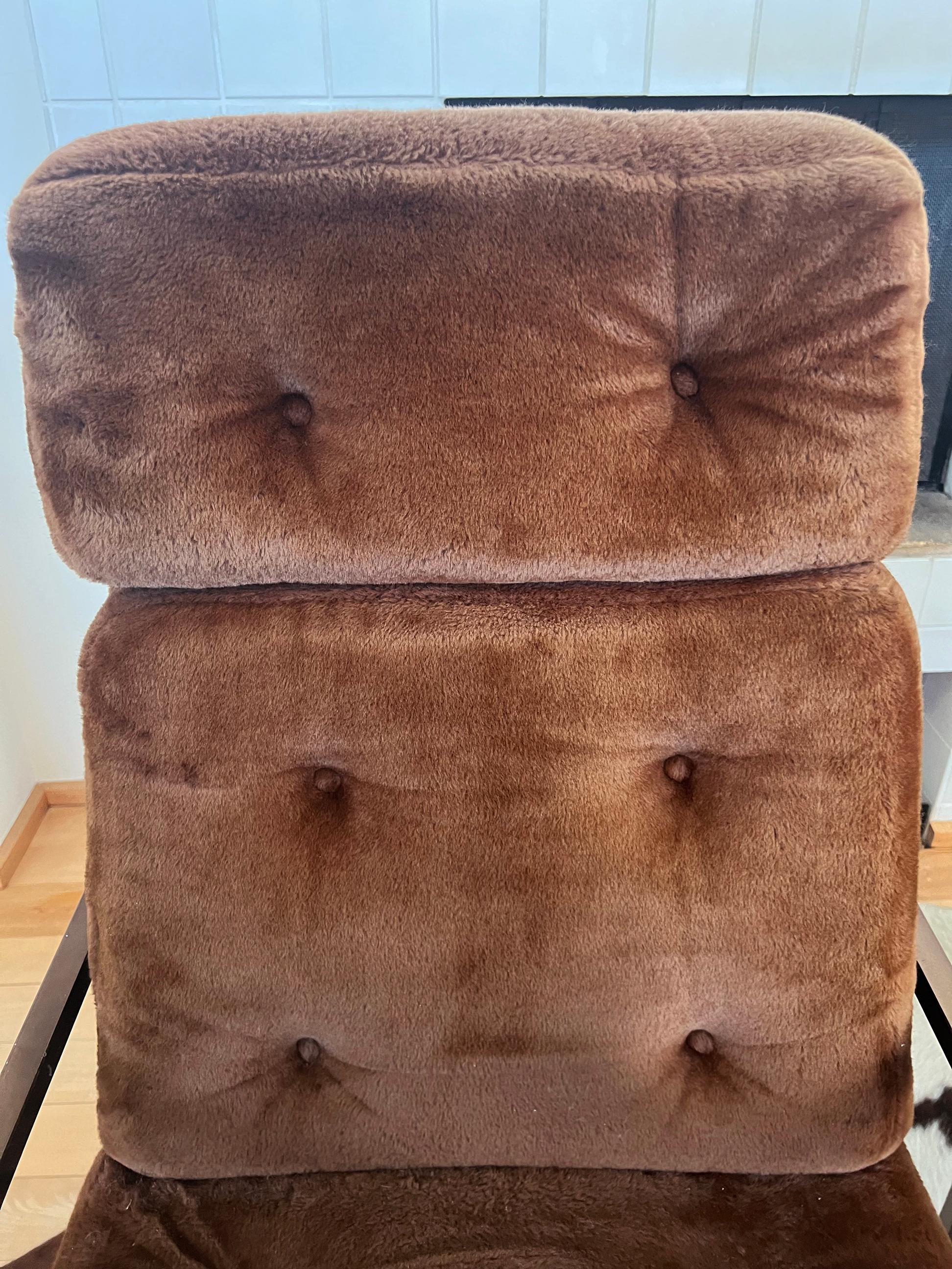 Mid-Century Modern Paire de fauteuils en chrome attribués à Milo Baughman 'Thin Line' des années 70, 2 pièces en vente
