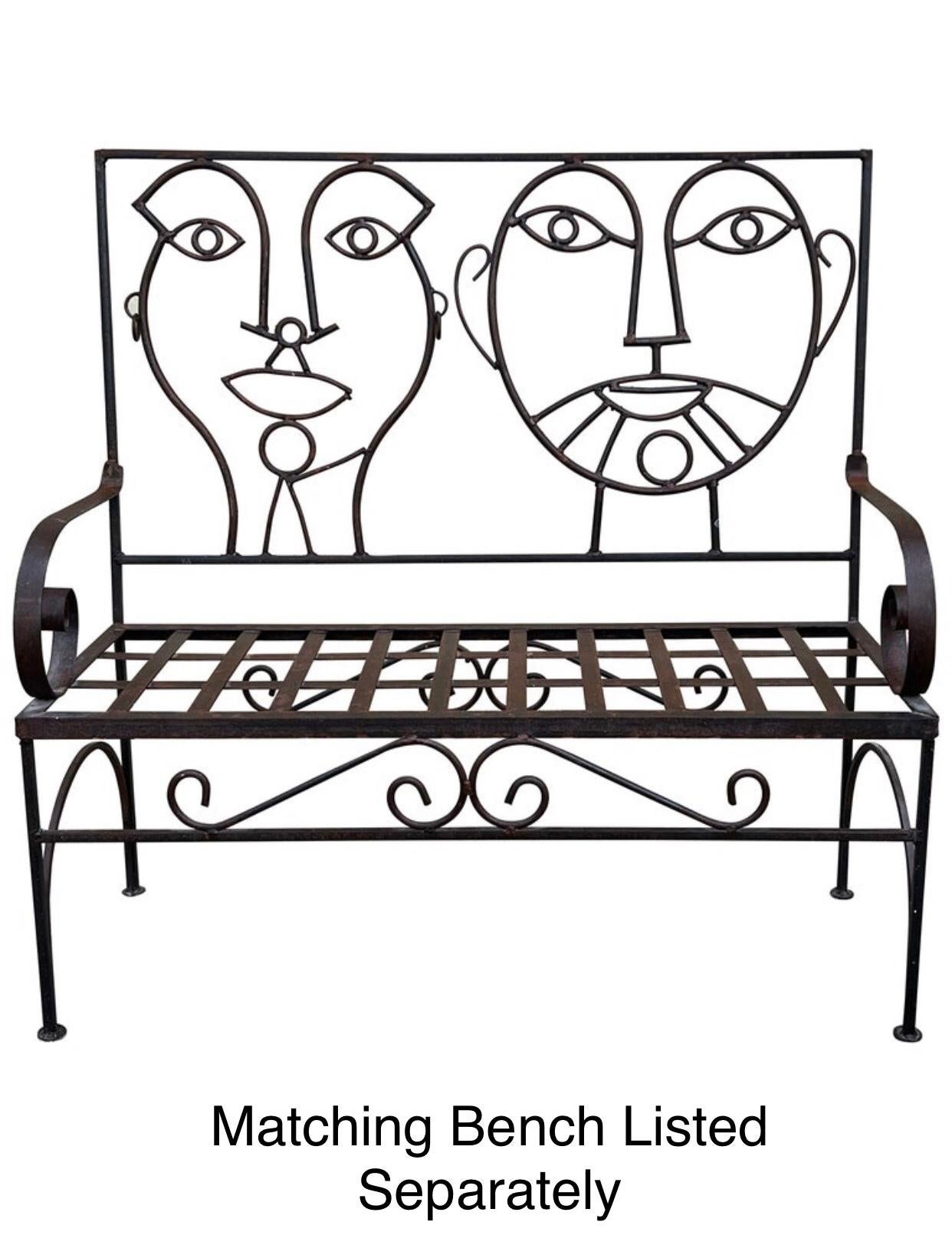 Pareja de taburetes de bar Pop Art Hombre y Mujer de los años 80 inspirados en John Risley en venta 5
