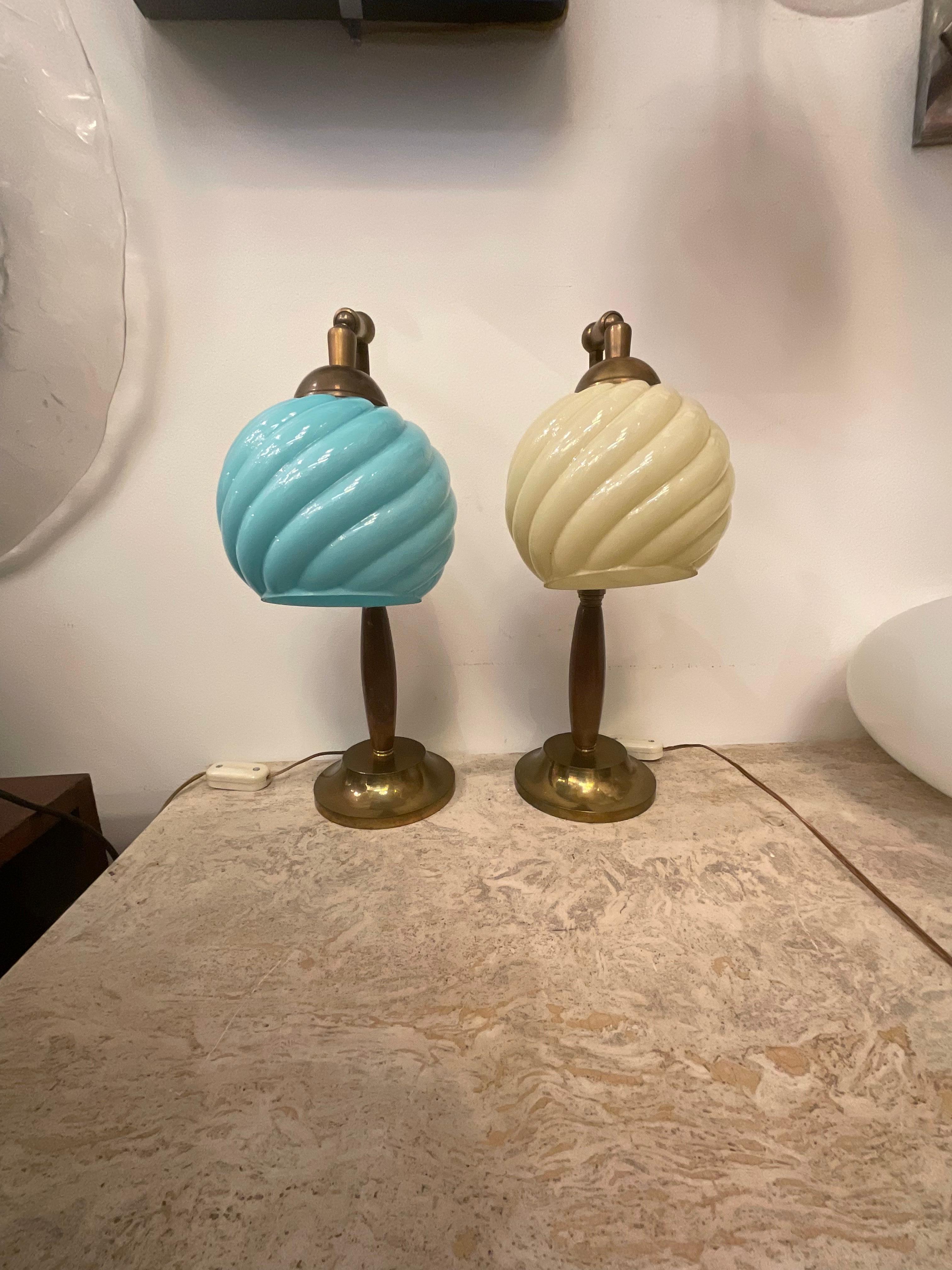 Pair a Table Lamp In Good Condition For Sale In Milano, IT
