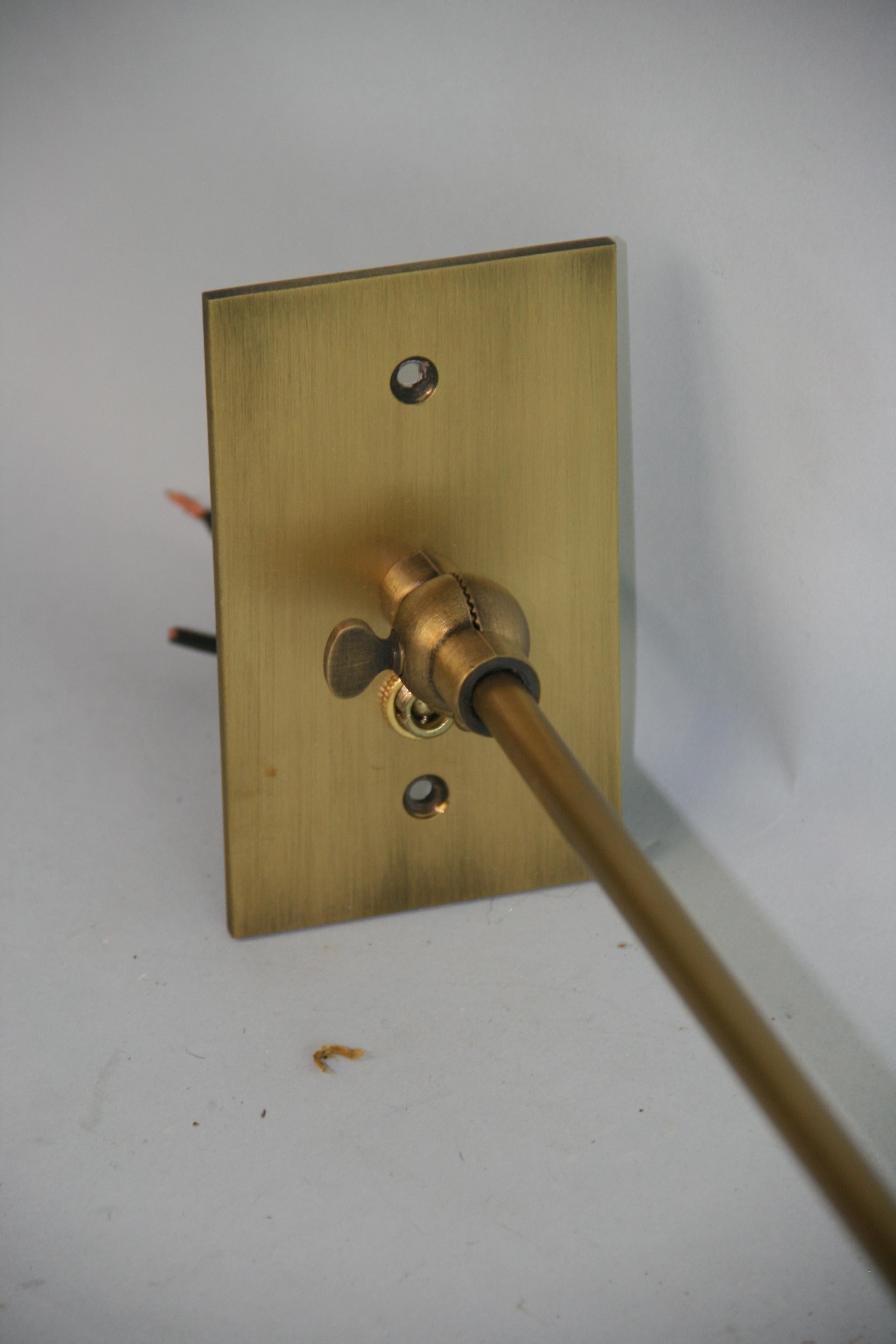  Pair Adjustable Wall Sconces  For Sale 1