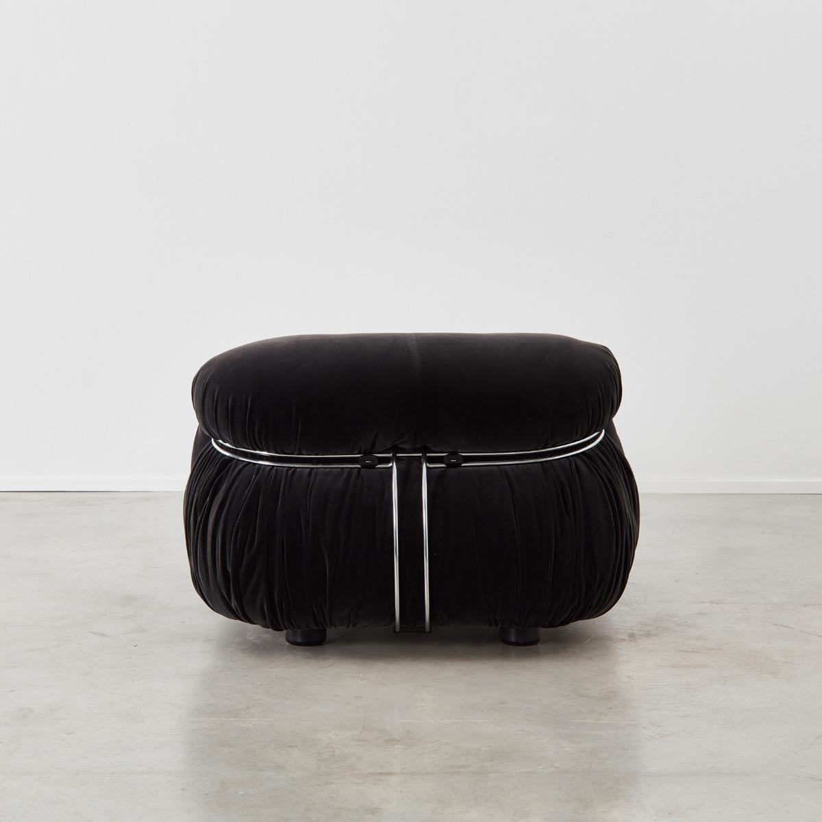 Pair Afra and Tobia Scarpa Soriana Lounge Chairs for Cassina, Italy, 1970s 9