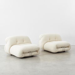 Paire de chaises longues Afra et Tobia Scarpa Soriana pour Cassina, Italie, 1970