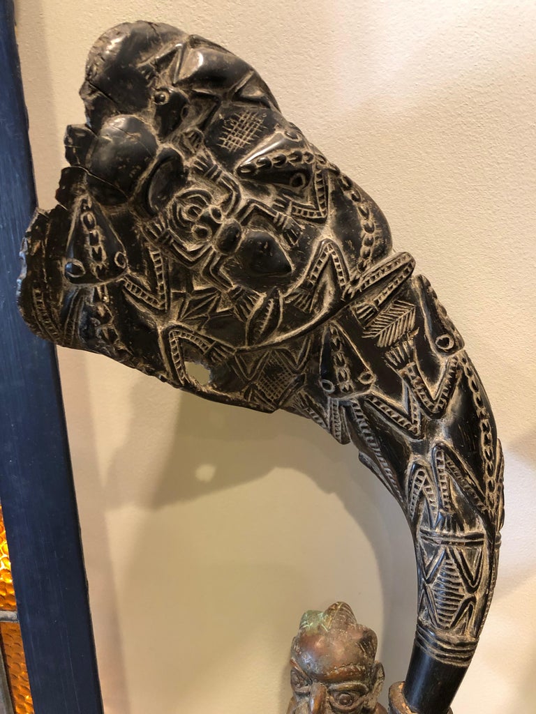 Pair of African Bronze Bamileke Cameroon Statues at 1stDibs