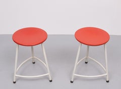 paire  Tabourets Ahrend de Cirkel  Design Friso Kramer 1950s Hollande