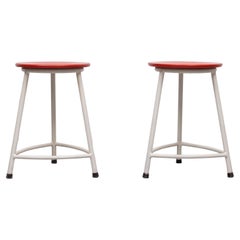 pair  Ahrend de Cirkel Stools  Design Friso Kramer 1950s Holland