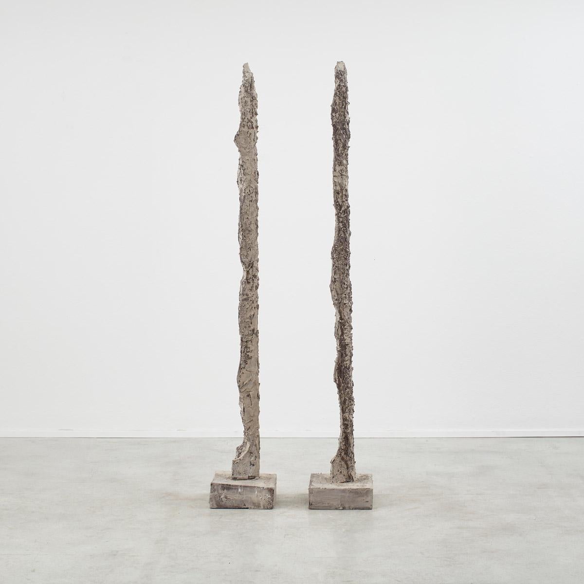 Pair Aldo Guarnieri totem sculptures, Italy 1960s In Good Condition For Sale In London, GB