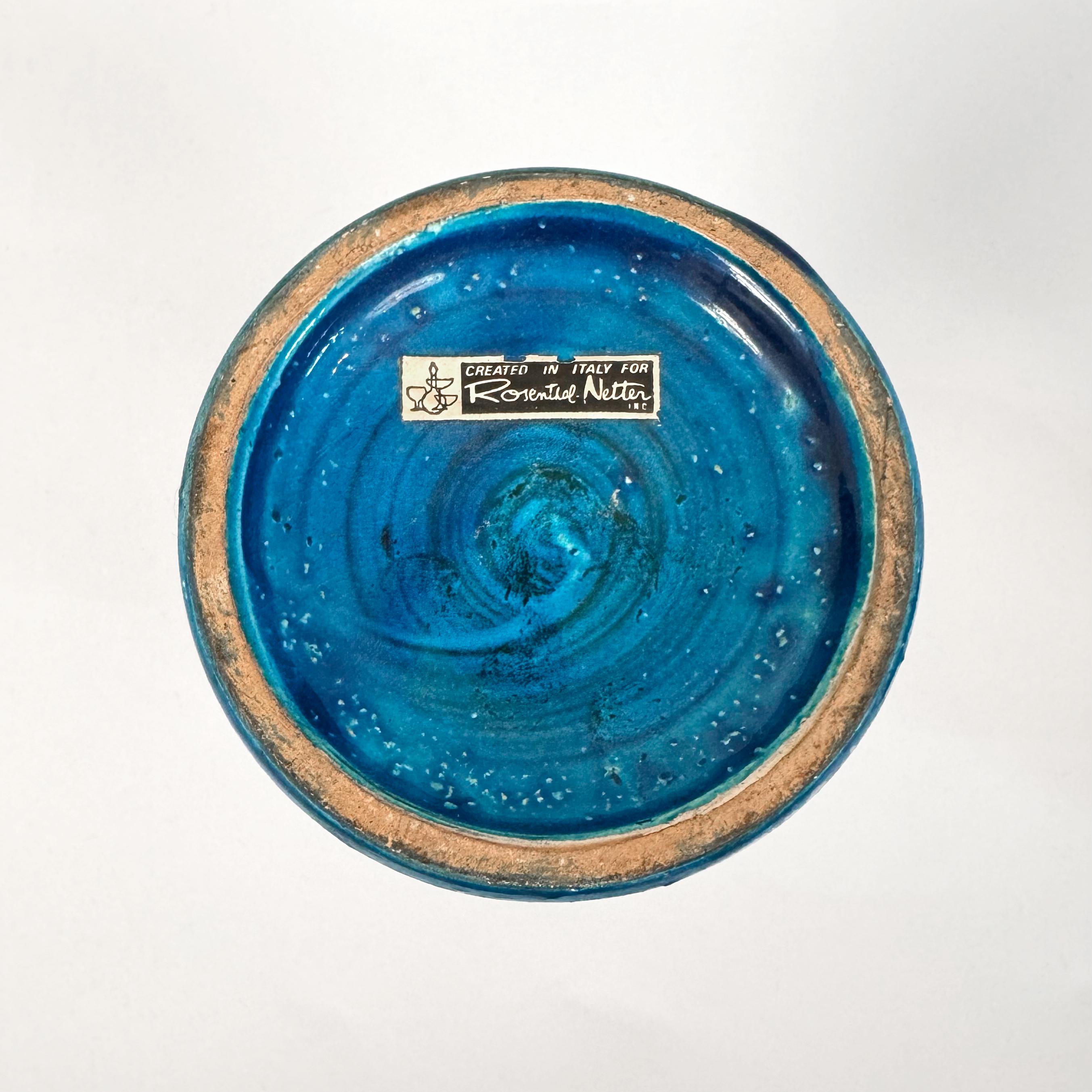 Mid-Century Modern Pair Aldo Londi Bitossi Mid Century Onion Decor Ceramic Candlestick Holders