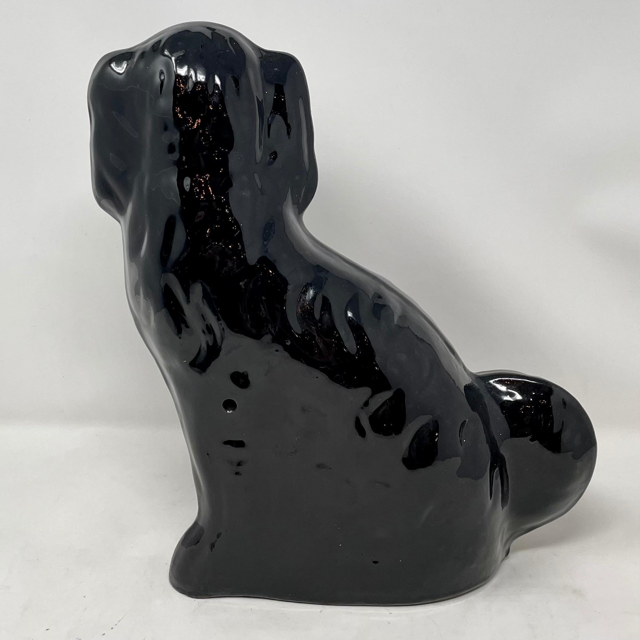 black staffordshire dogs antique
