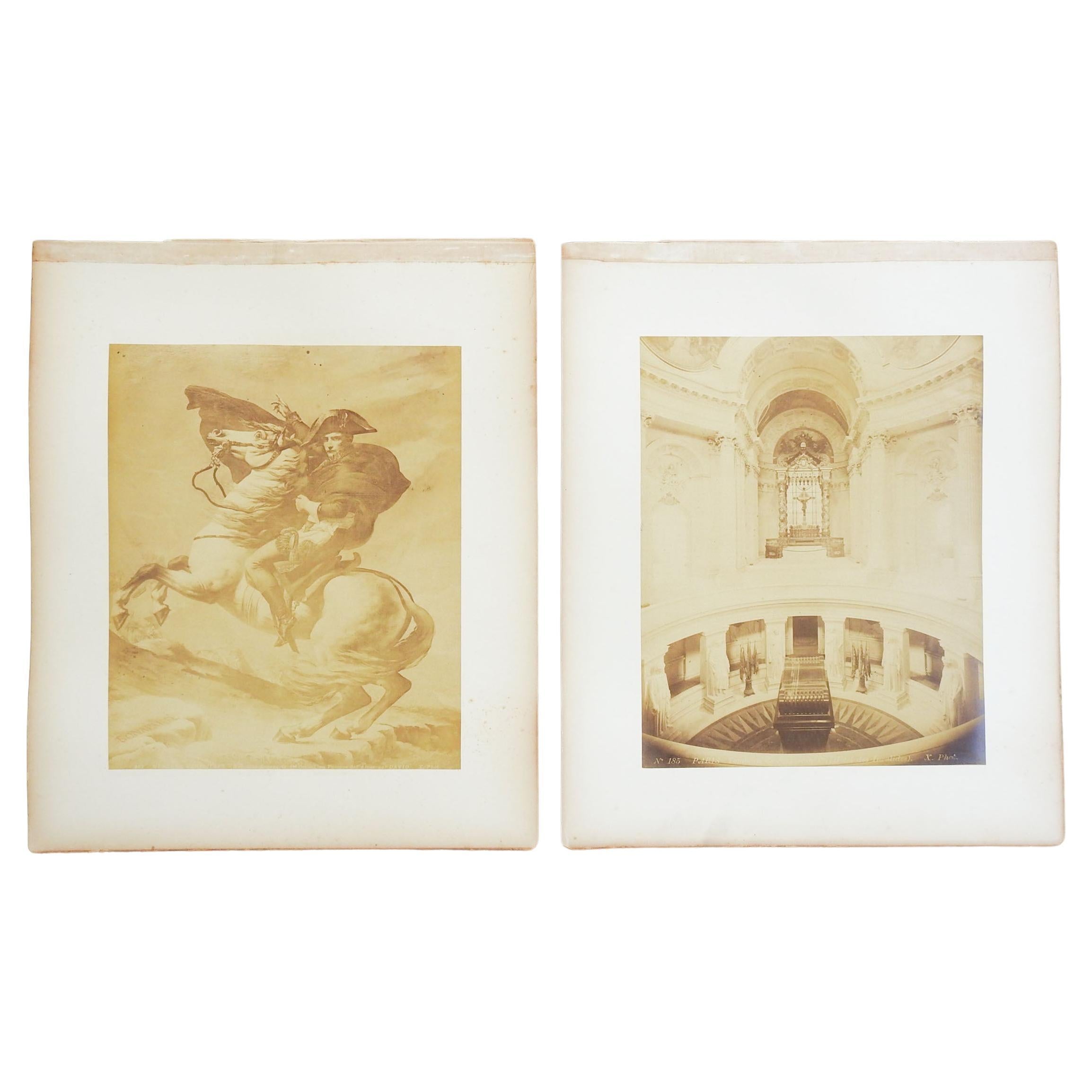 Pair Antique 1880's Frith Photographs Napoleon For Sale