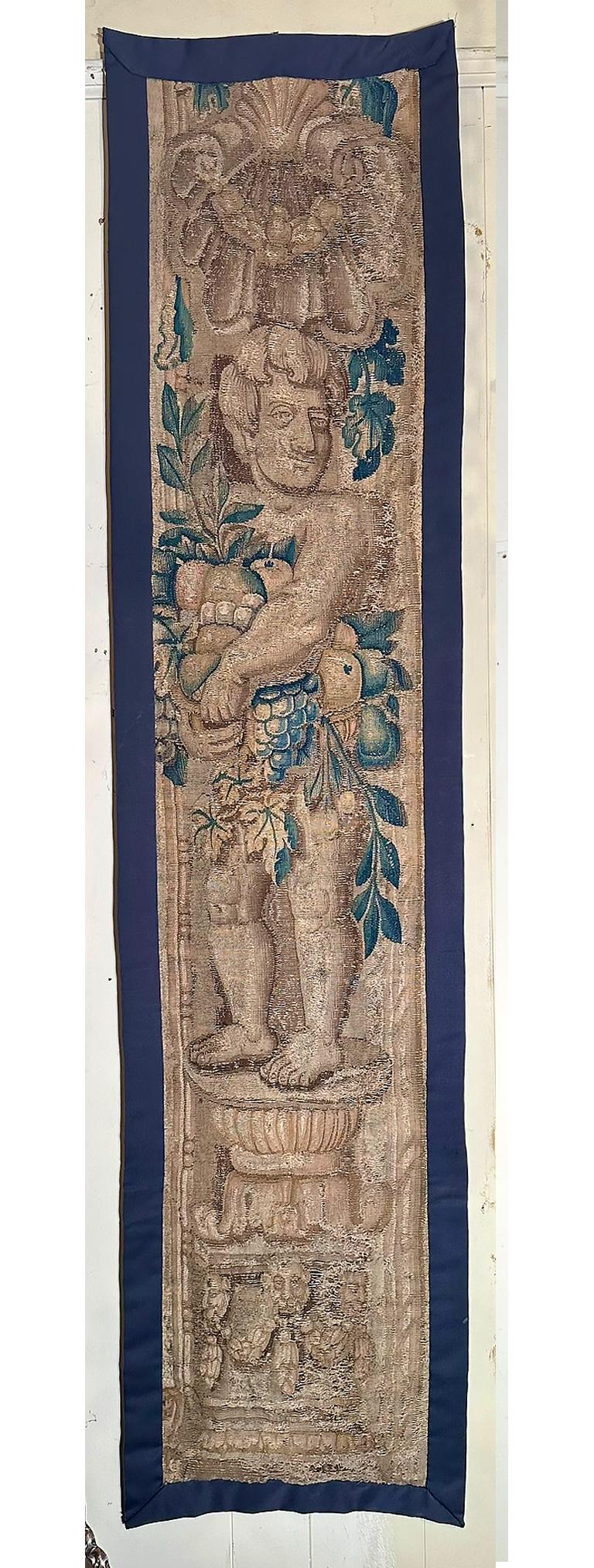 Belge Paire de tapisseries flamandes anciennes du 18e siècle, vers 1780. en vente